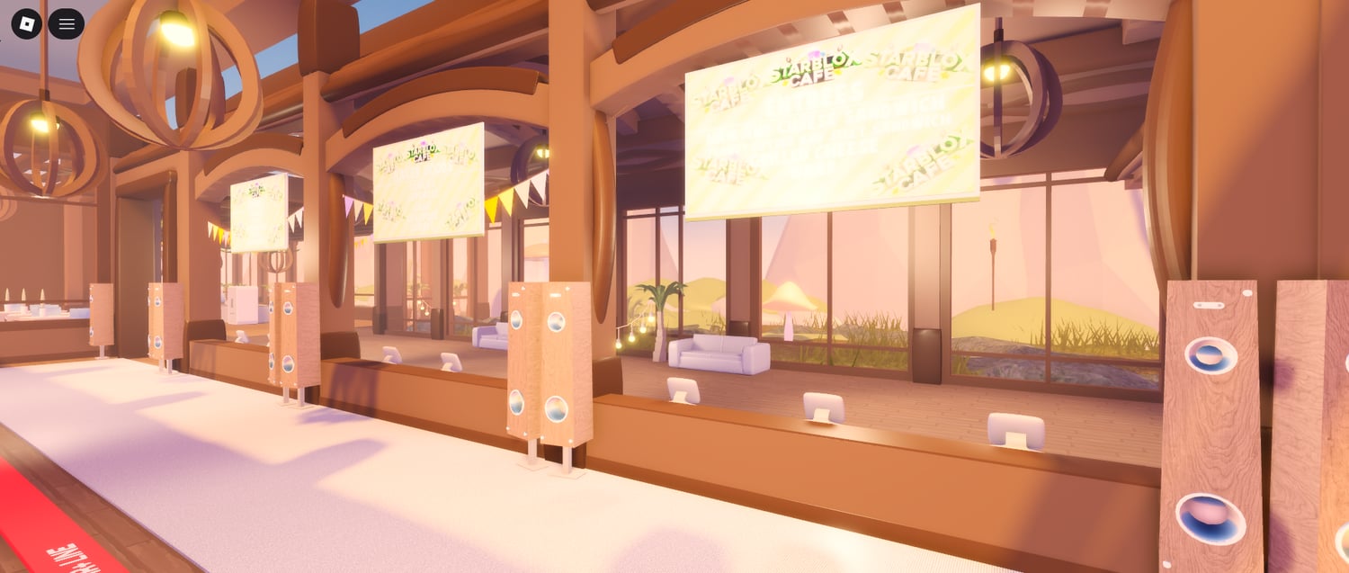 Social hangout café Roblox