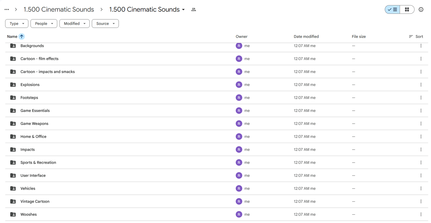 1500+ Cinematic Sound Effects Bundle  Royalty-Free SFX for Video & Games  The Ultimate SFX Library 1500+ Cinematic, Cartoon & Game Sounds  1.6GB Mega Sound Effects Pack (1500+ Assets)