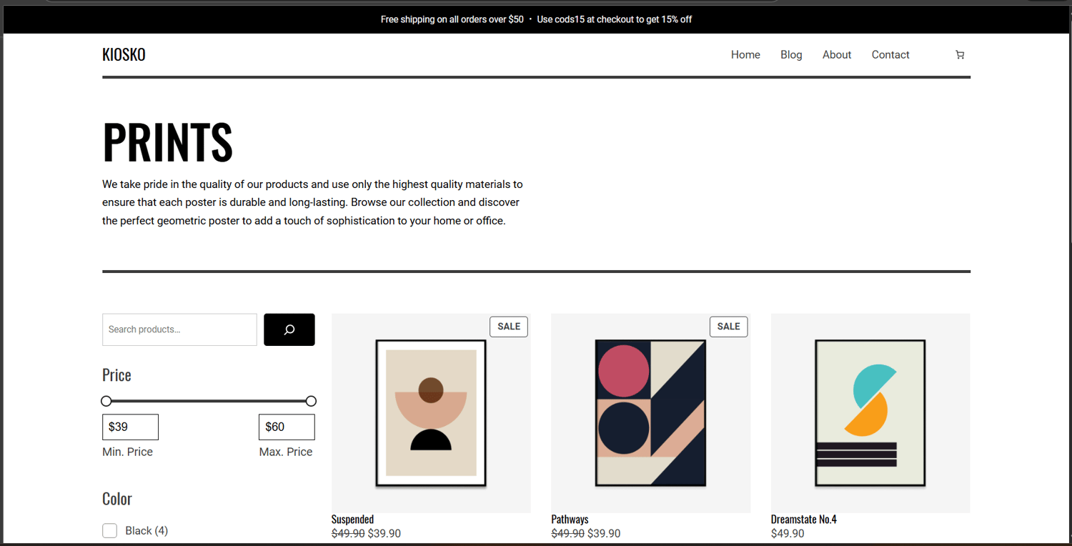Kiosko WooCommerce theme