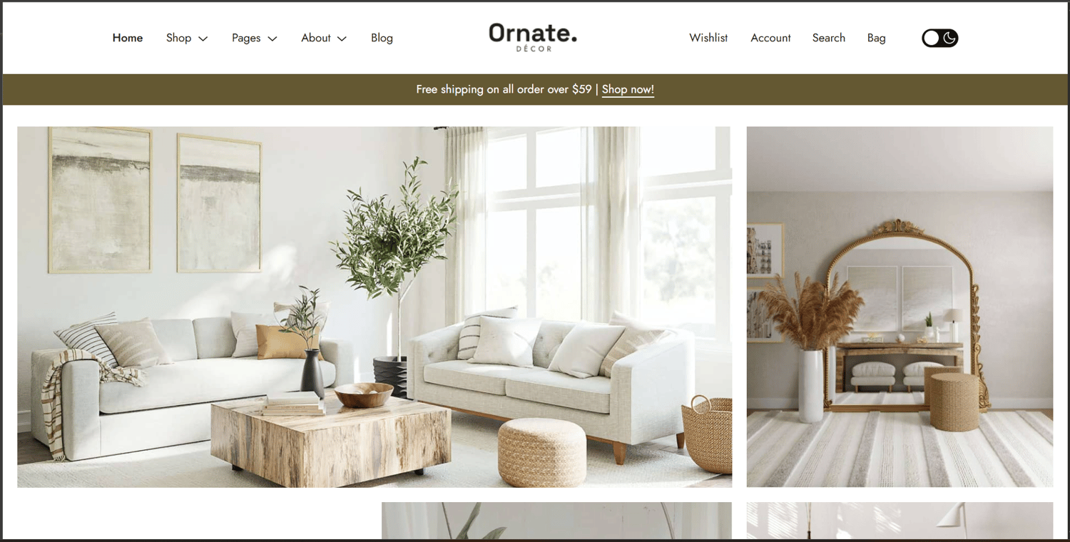 Ornate WooCommerce Theme