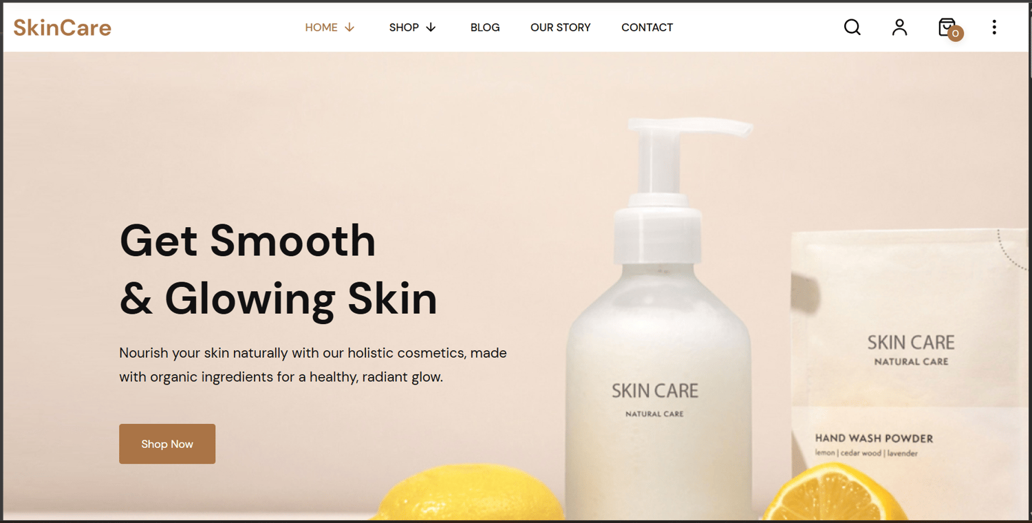SkinCare WooCommerce theme