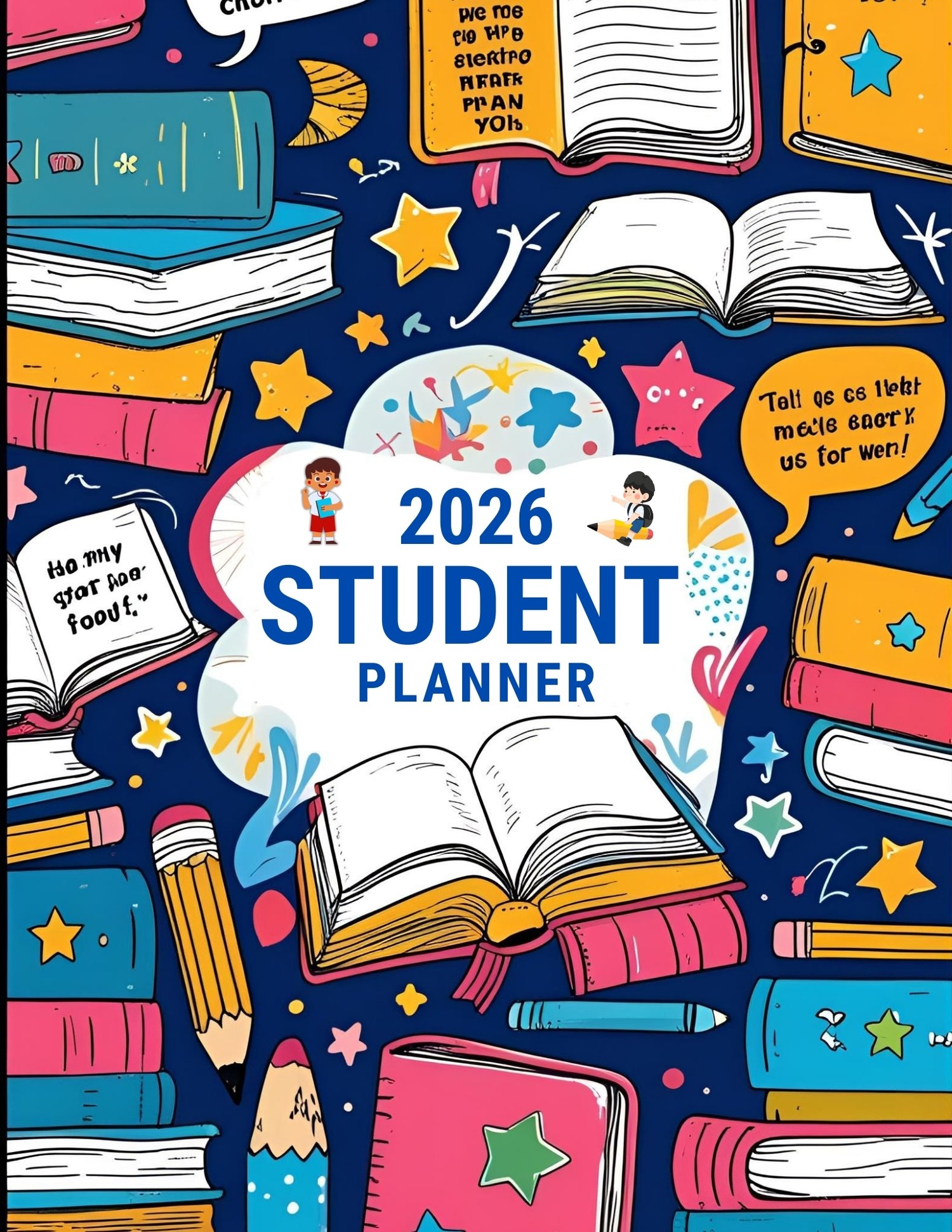 Academic planner 2026 for students showing structured pages for school planning