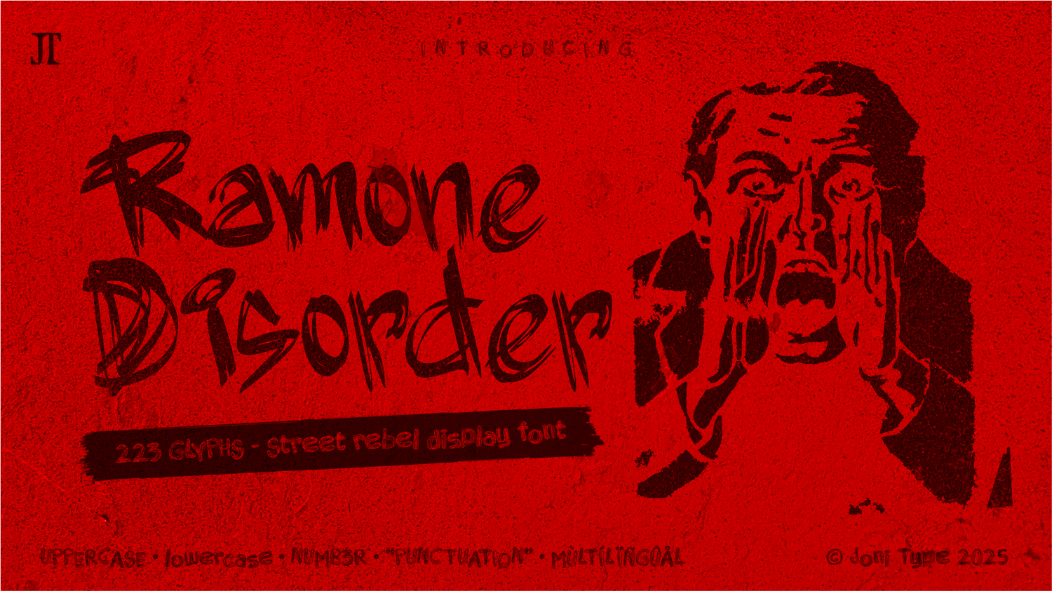 Ramone Disorder - street rebel display font