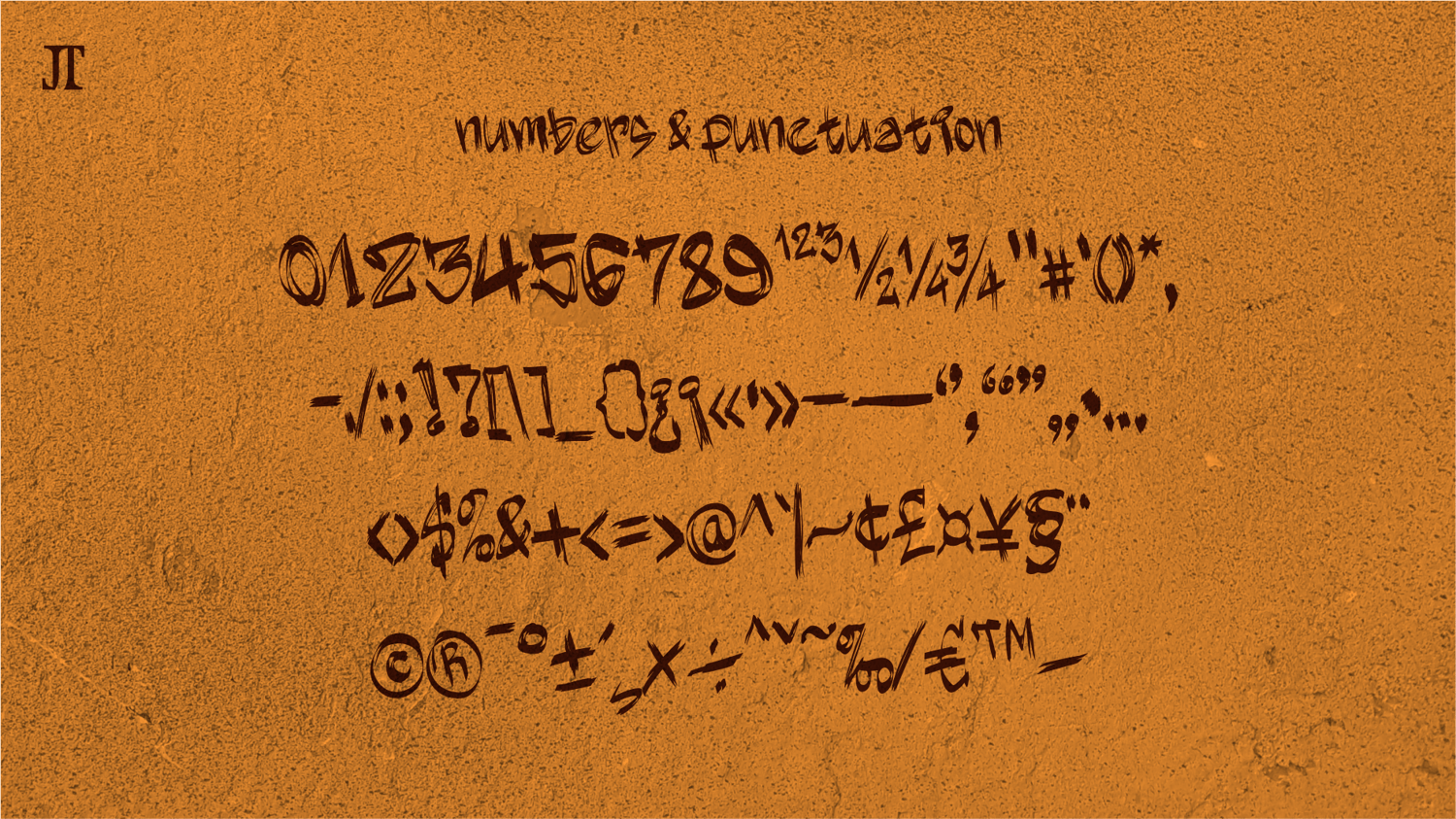 numbers & punctuation