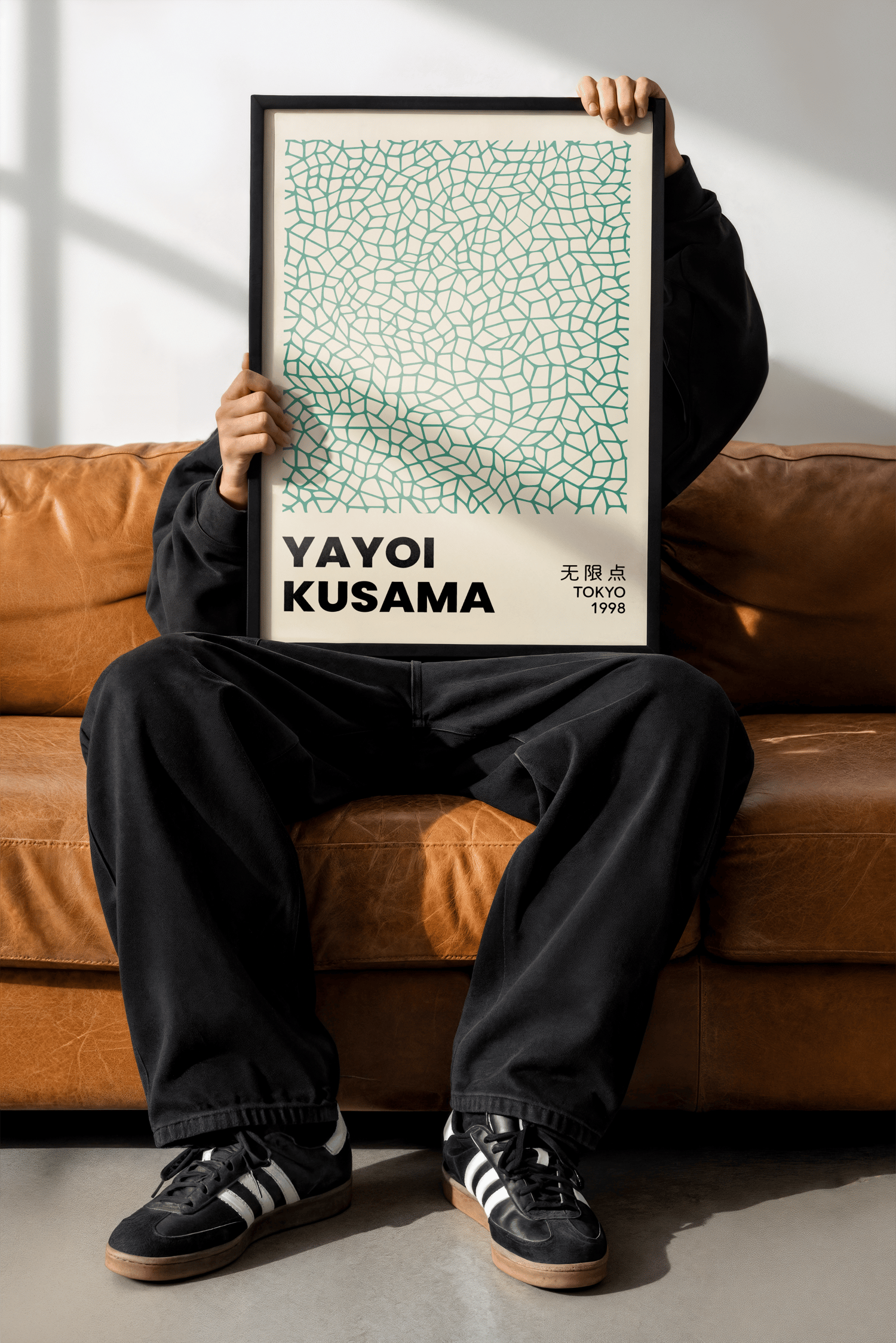 Bauhaus Matisse Kusama Inspired Set of 3 Prints | Green Abstract Wall Art | Modern Geometric Gallery Wall | Bauhaus Download