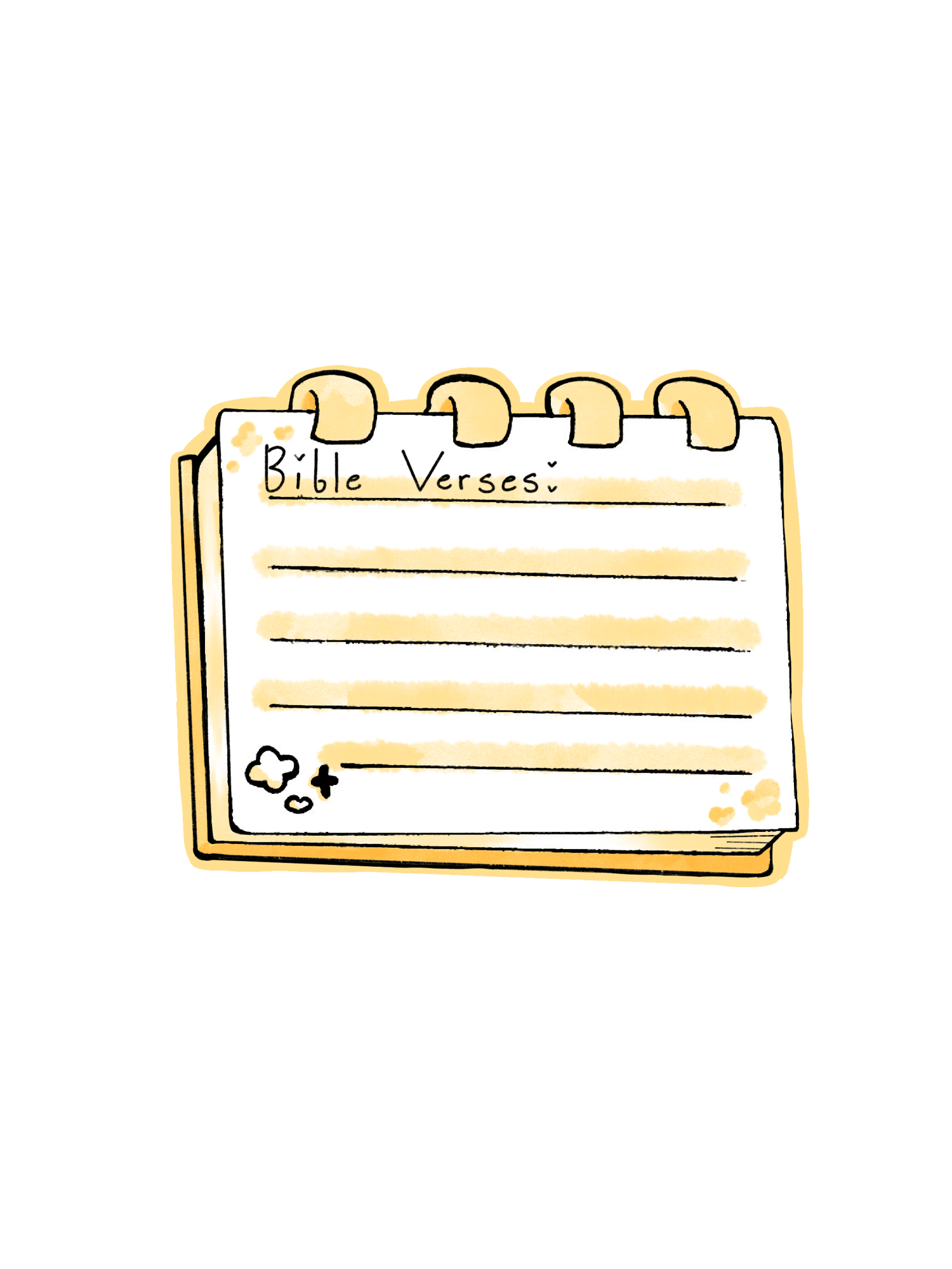 Scripture List Empty Image Bible Verse List (Simplistic Ver) - Christian Write On Sticker - Payhip