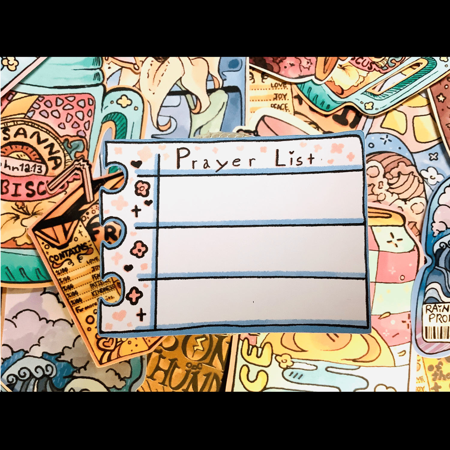 Write On Sticker Prayer List - Christian Write On Sticker - Payhip