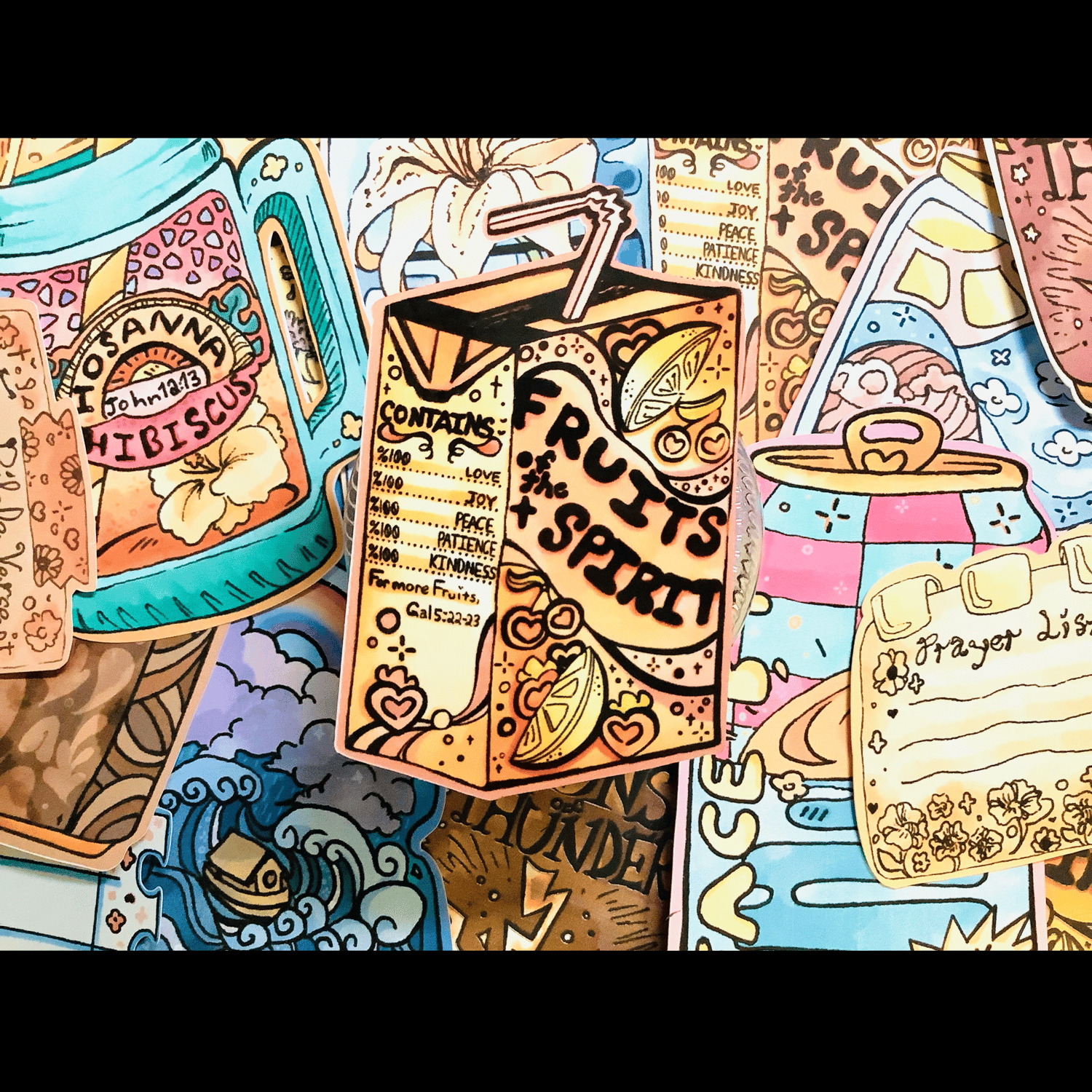 Thirsty Soul Whole Pack - Christian Sticker Set - Payhip