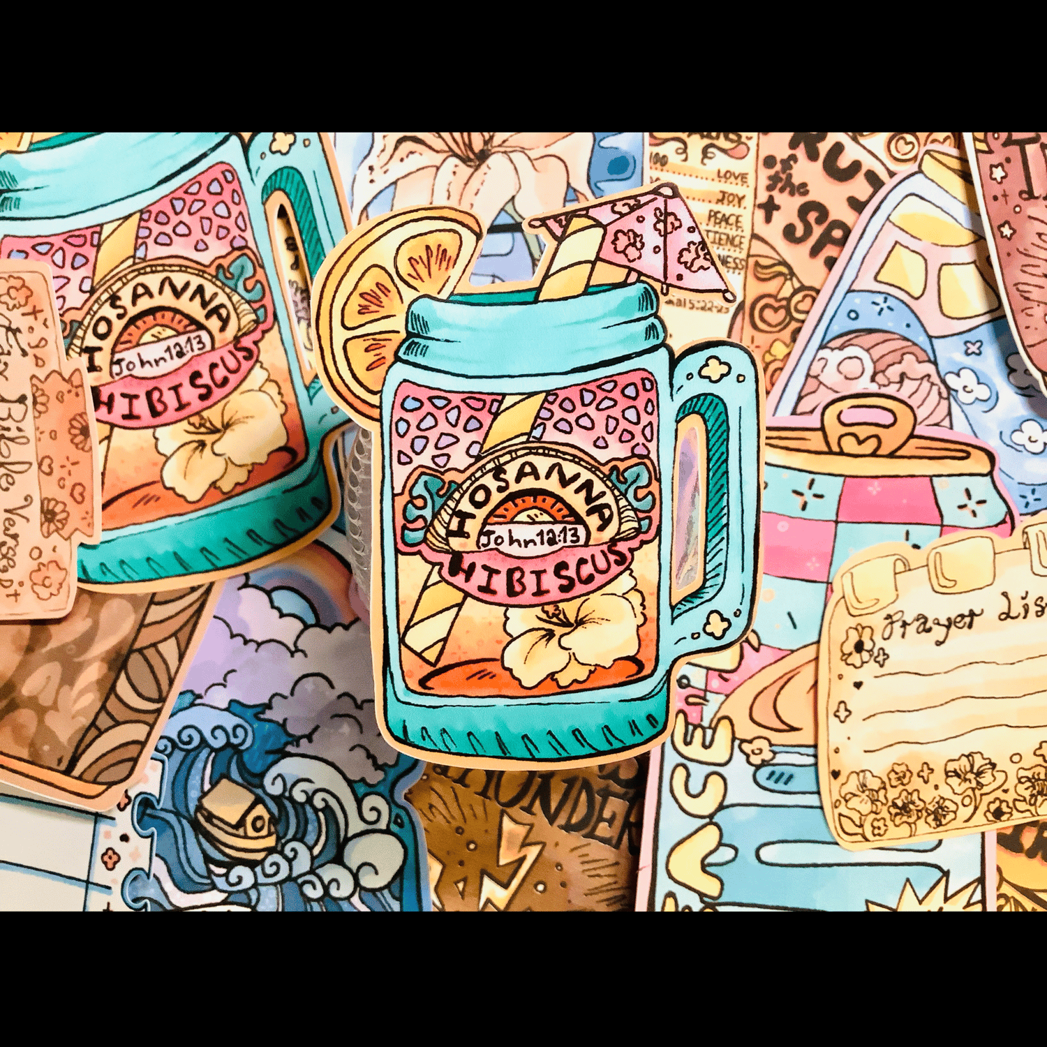 Thirsty Soul Whole Pack - Christian Sticker Set - Payhip