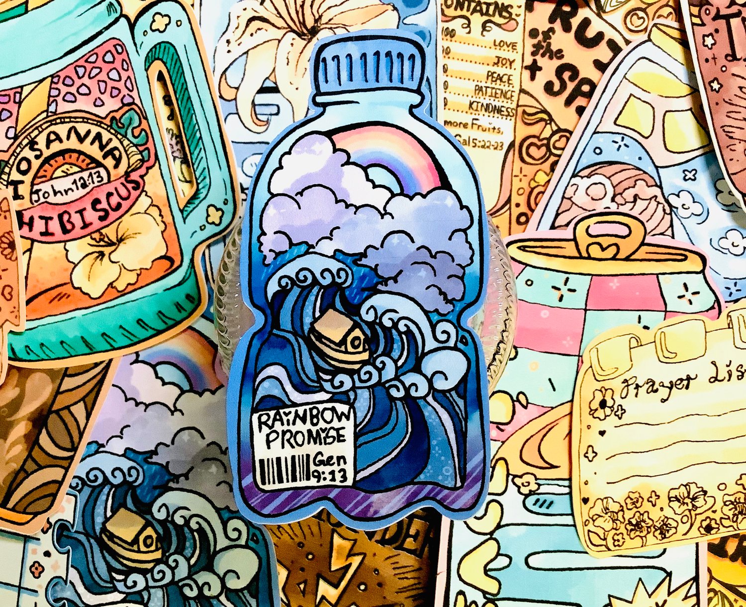 Thirsty Soul 5 Pack - Christian Sticker Set - Payhip