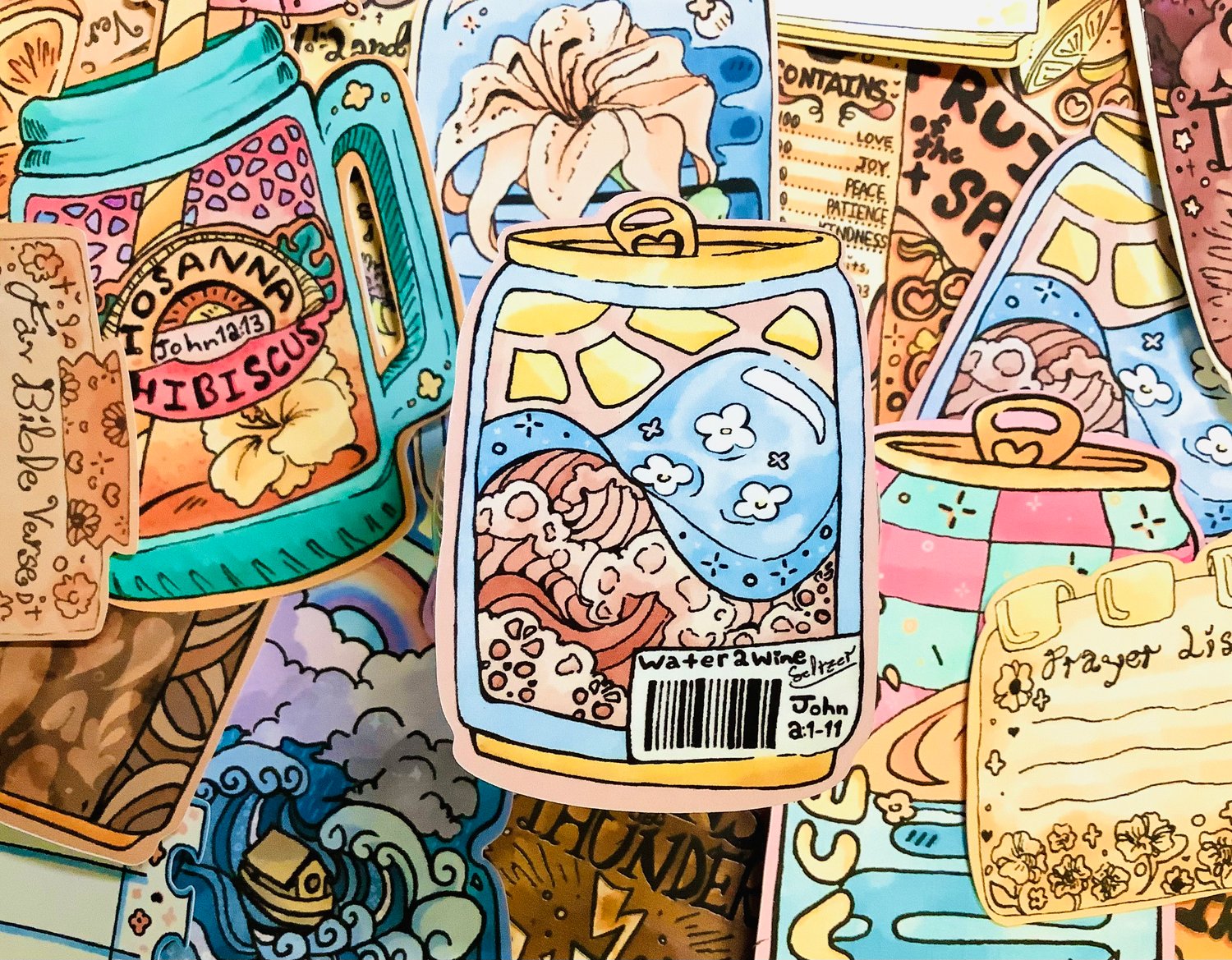 Thirsty Soul 5 Pack - Christian Sticker Set - Payhip