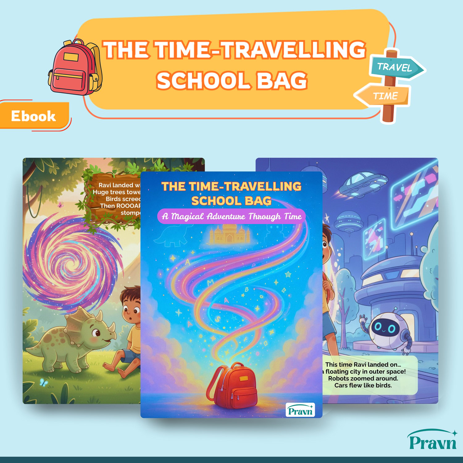 The Time Travelling School Bag | Children Story Ebook | Product Image 1