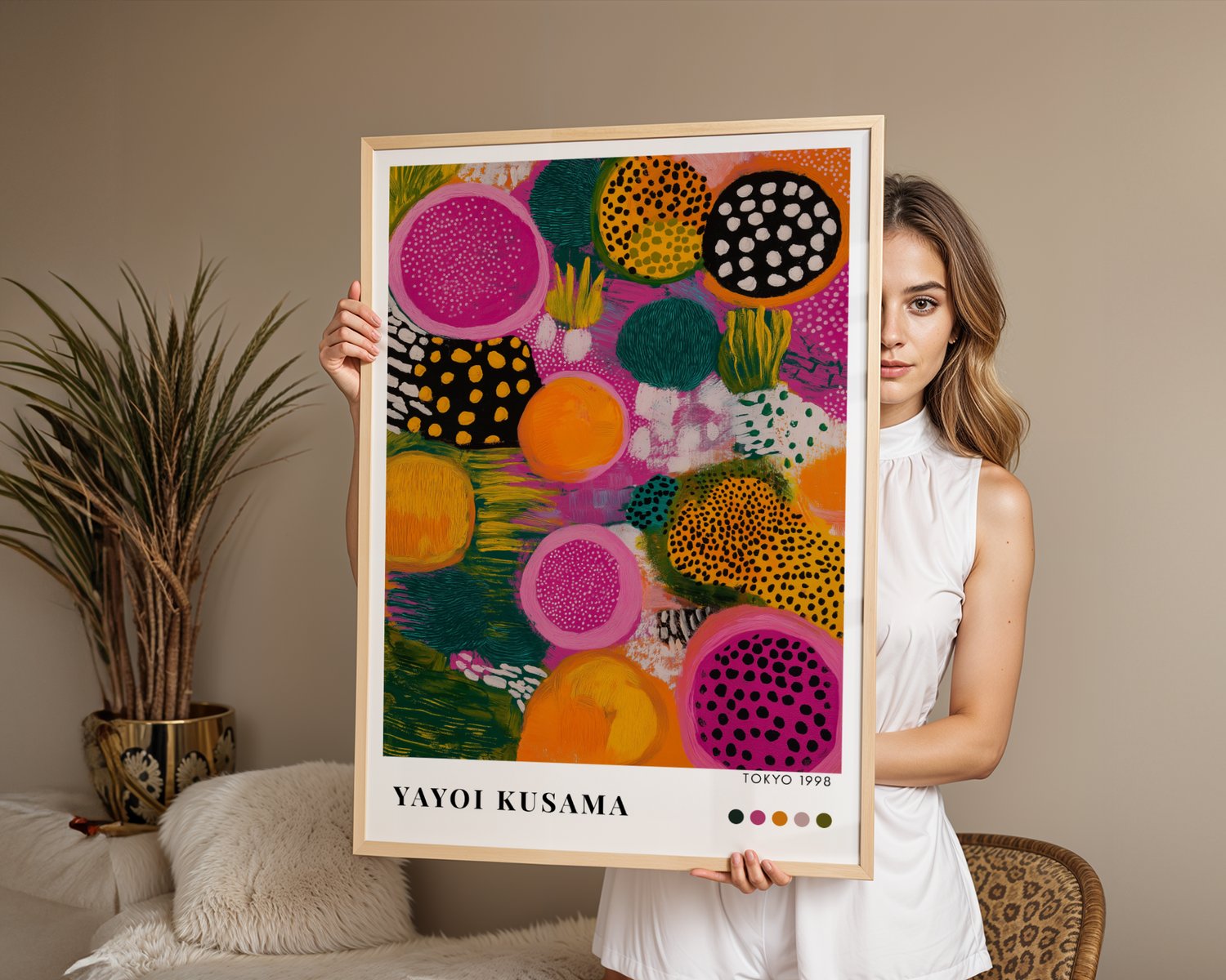 japanese art, japanese decor, japanese gift, modern abstract art colorful gallerywall, yayoi kusama druck, gallerie wandkunst, poster wanddeko, kusama poster, yayoi kusama print, kusama dots, eclectic print set, yayoi kusama poster, yayoi kusuma art, kusa
