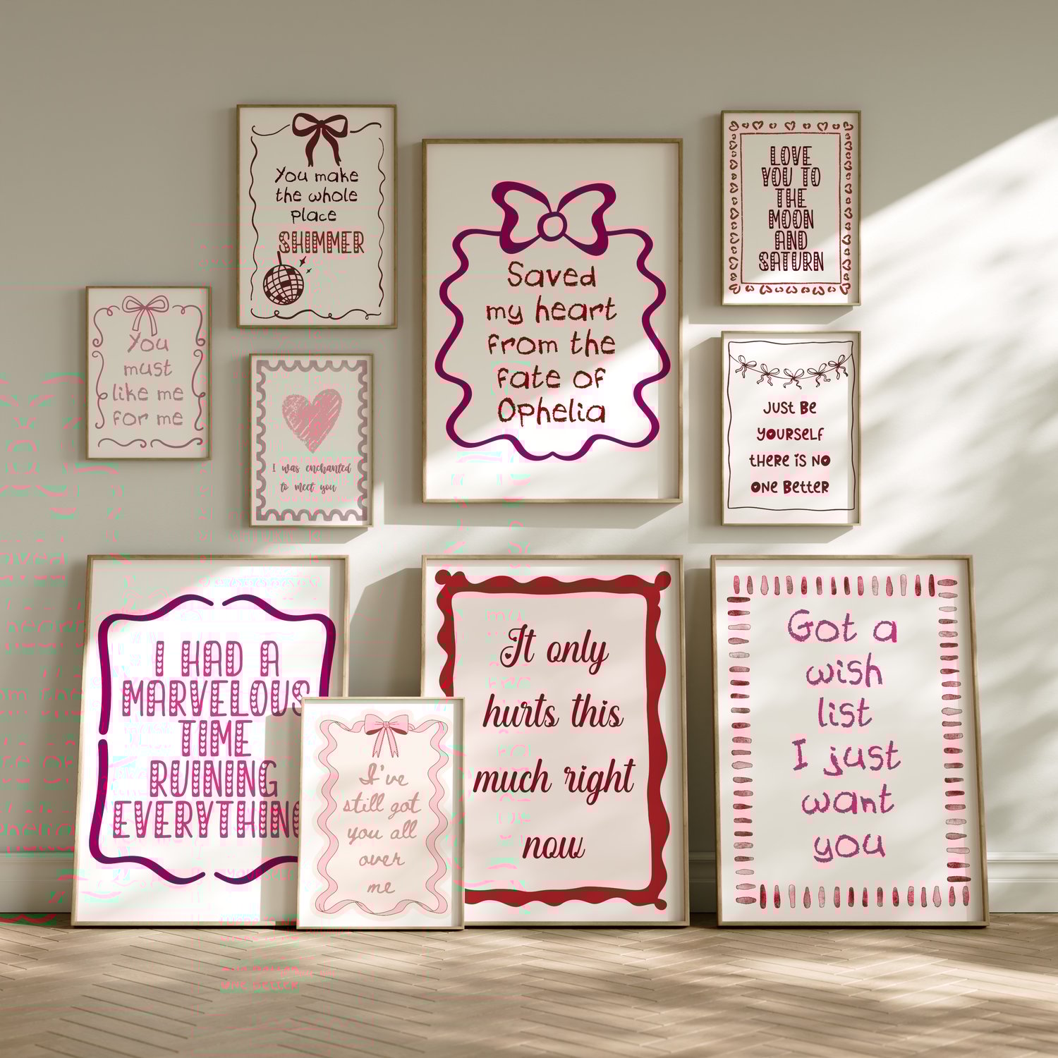 colorful gallerywall, taylore swifte, taylor swift inspire, life lessons taylor, framed lyric prints, ttpd print, champagne problems, reputation print, eclectic print set, music poster set, taylor inspired art, girly art print, to live for the hope also