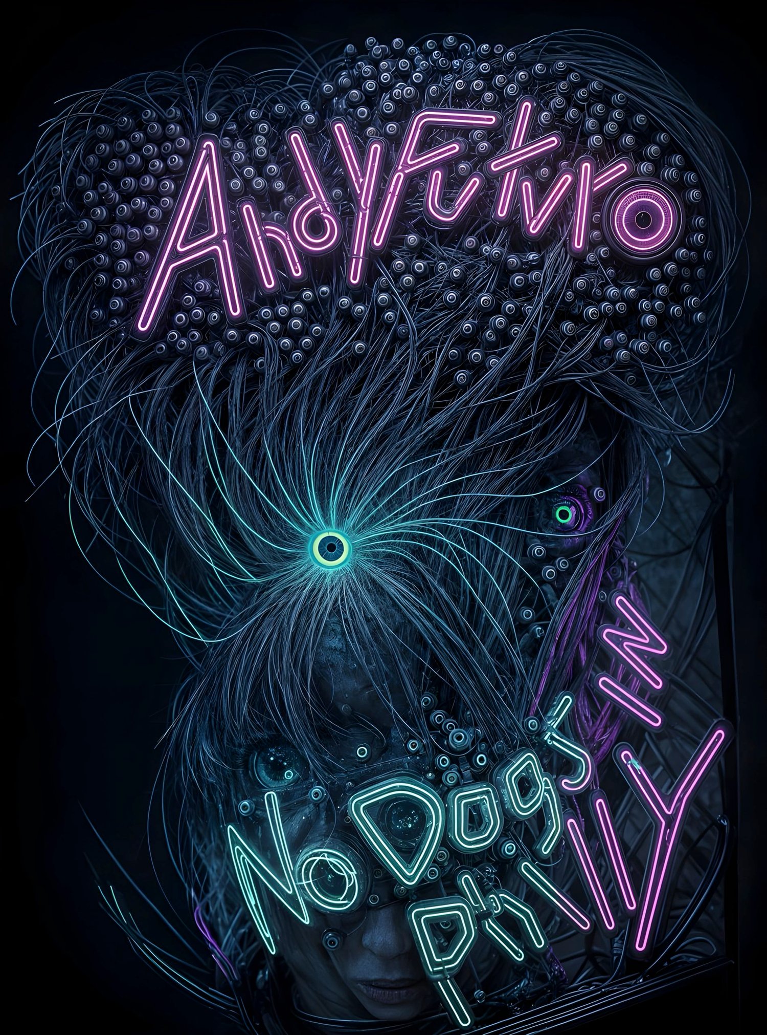 cyberpunk horror book cover no dogs in philly