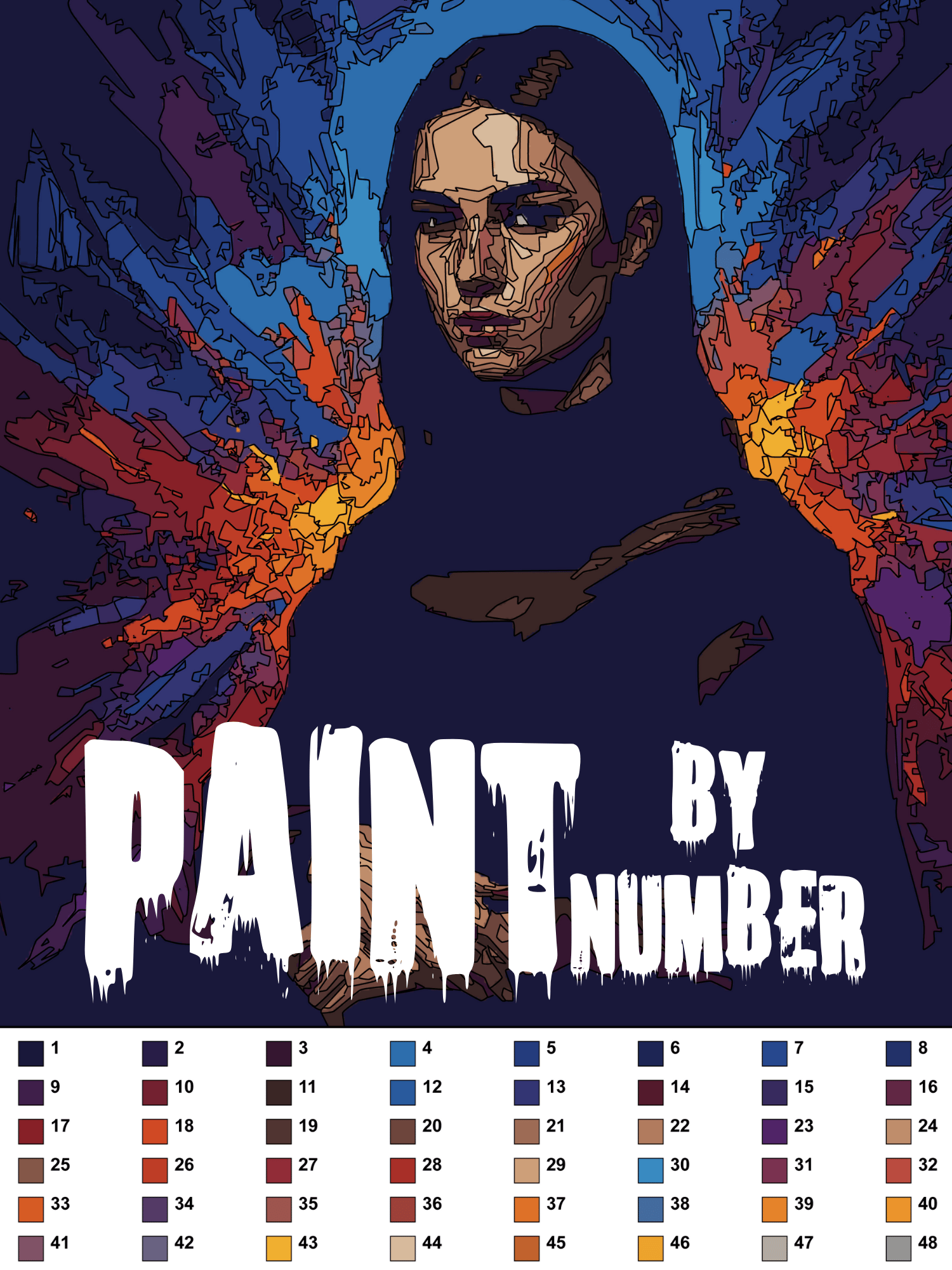 mona lisa inspired paint by number wall art