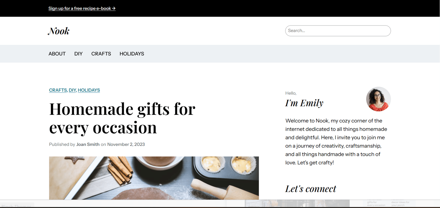 Nook WordPress.com Theme For Blogs By Automattic