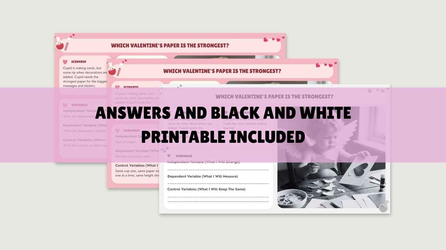 valentine science experiments worksheets