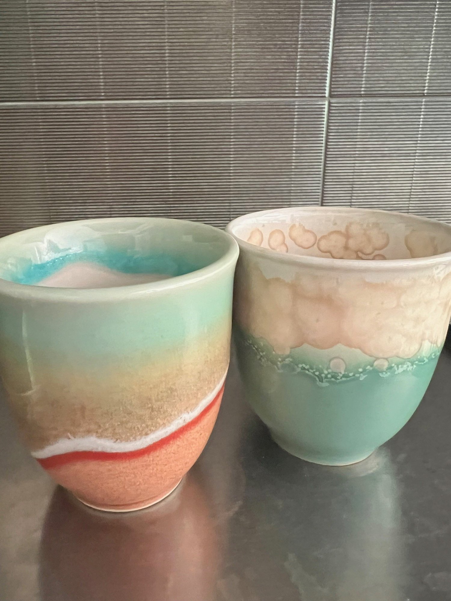 ceramic coffee cups instead of plastic
