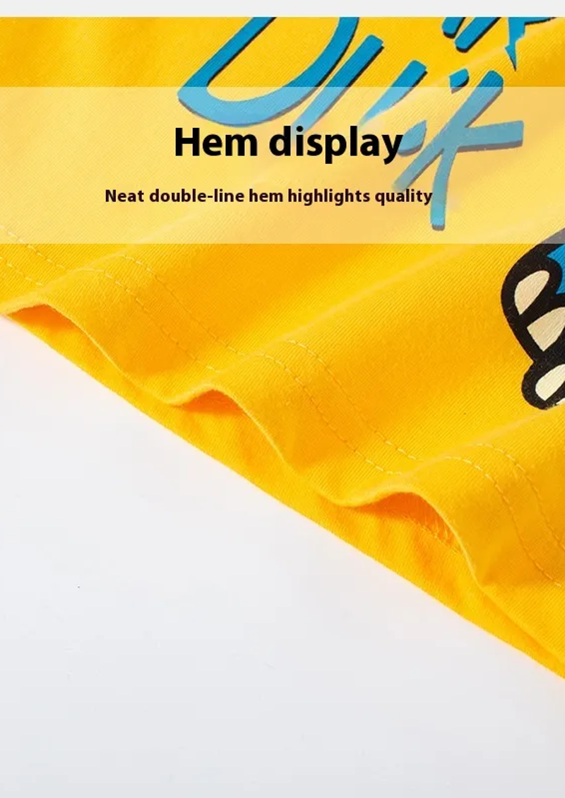 Boys summer cotton T-shirt with cute dinosaur cartoon and 3D tail, trendy Korean kids fashion