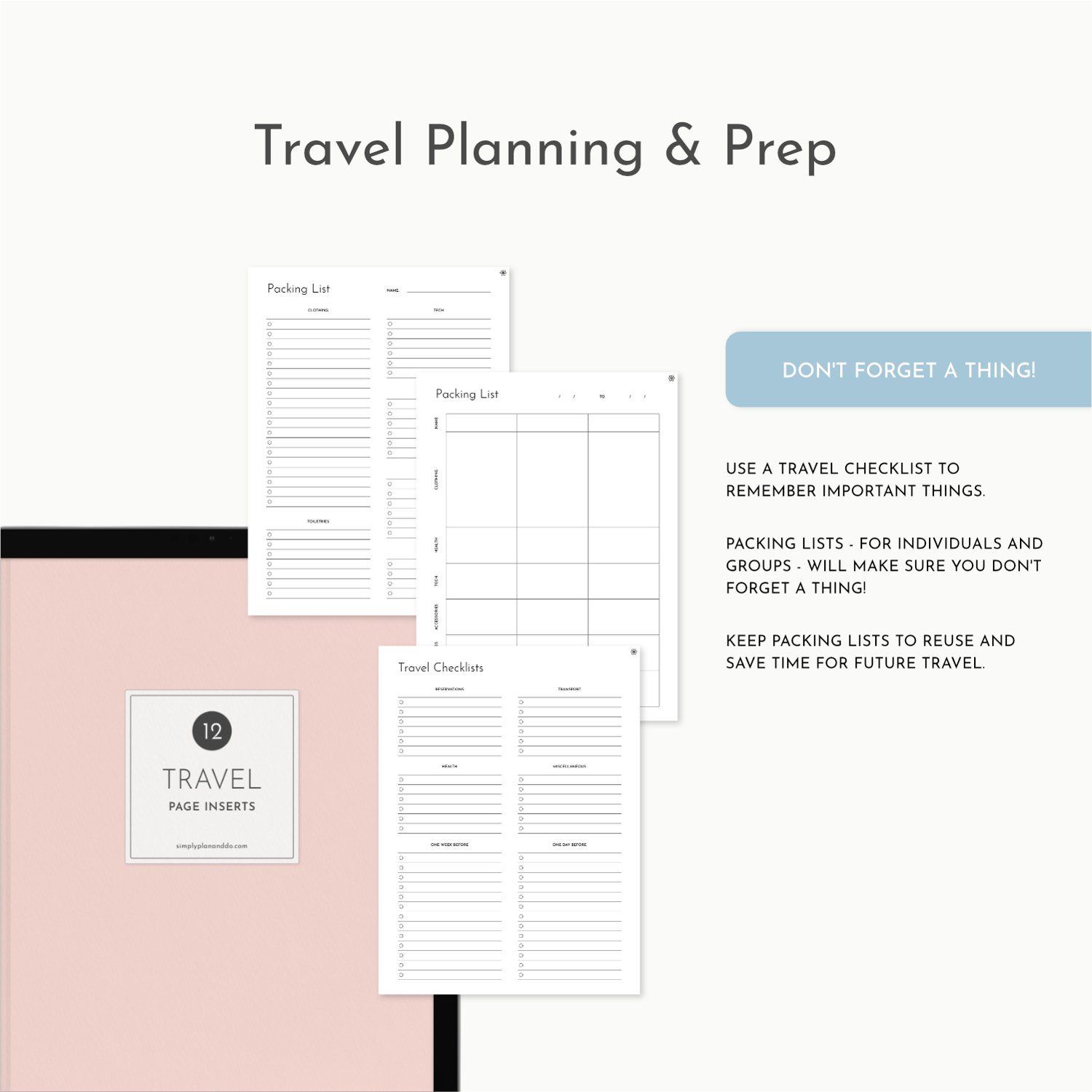 [Modular] Travel - single-page templates package