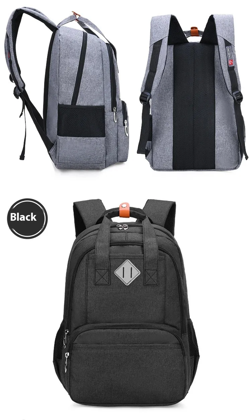 Primary school backpack in durable Oxford cloth with a lightweight unisex design.