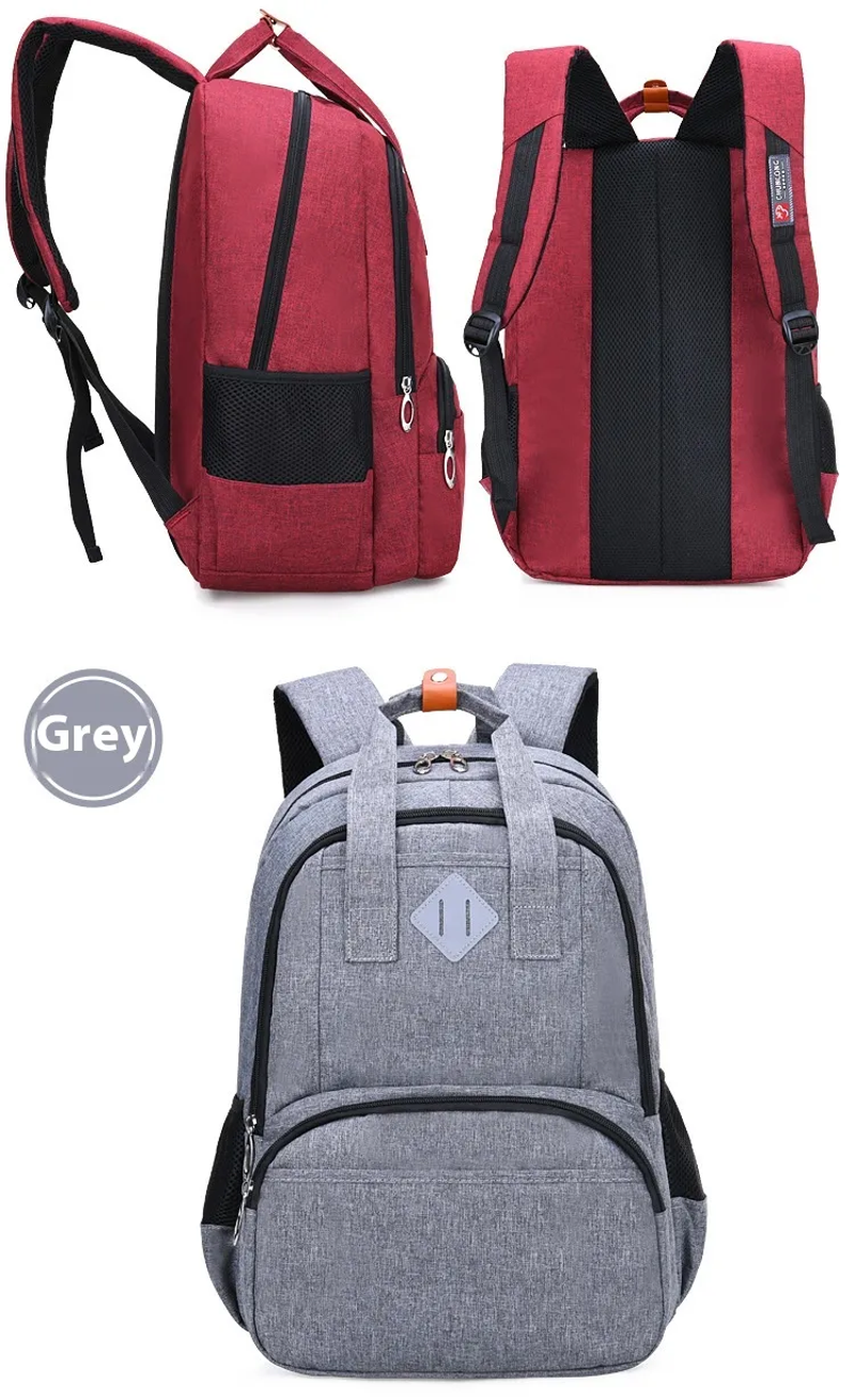 Unisex primary school backpack made from Oxford cloth for comfortable daily carrying.