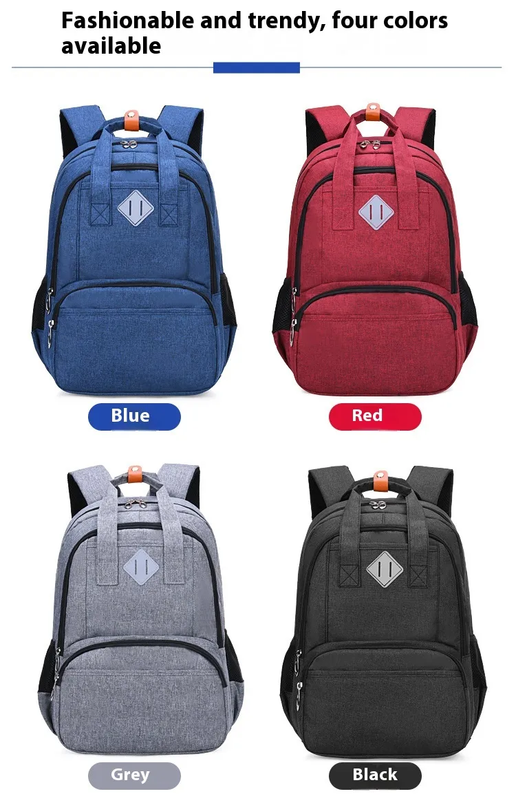 Lightweight school backpack for primary students crafted from Oxford cloth material.