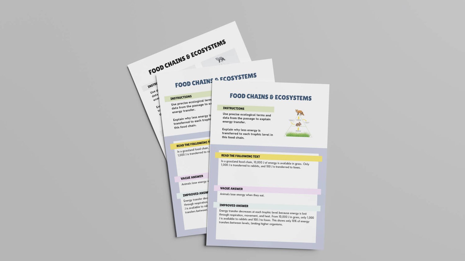 15-page biology intervention pack with vaccination and genetics improvement worksheets