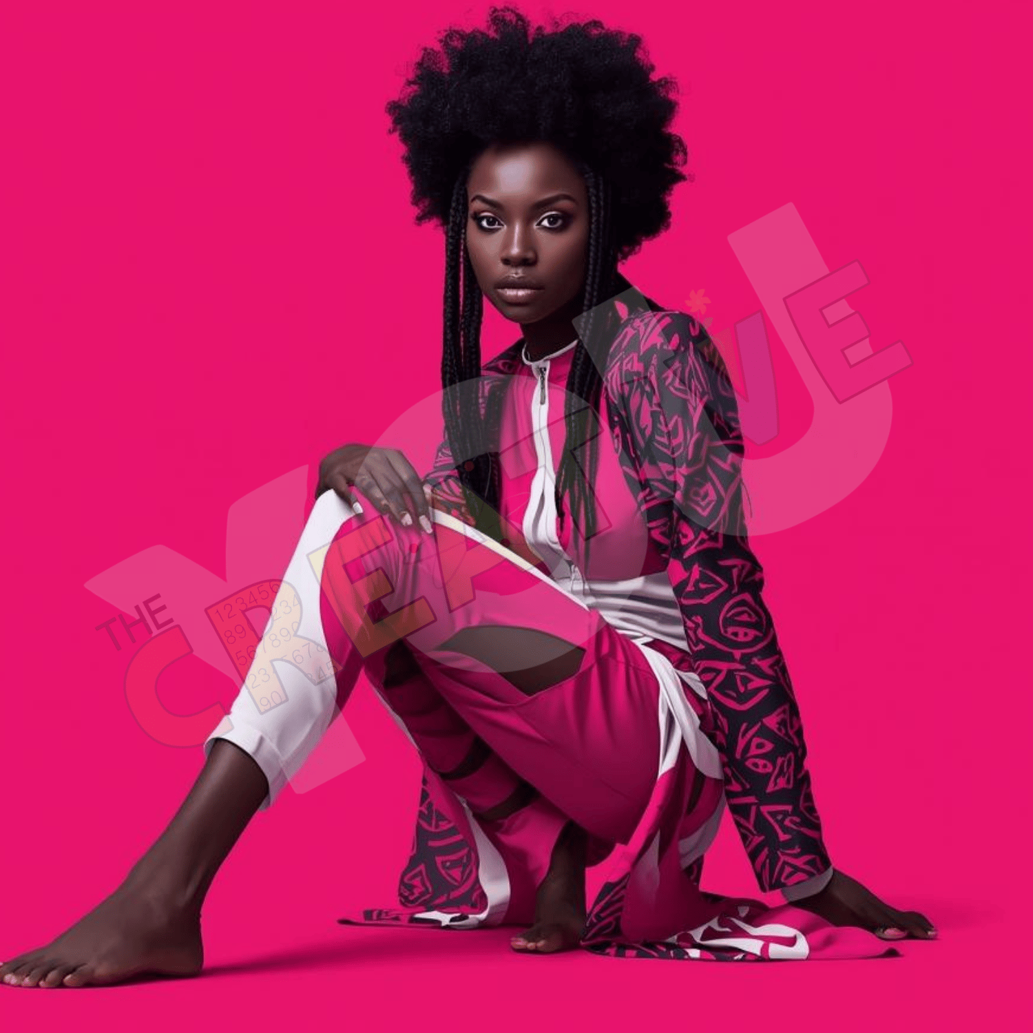 Black Gurl Pink Afro Series - Payhip