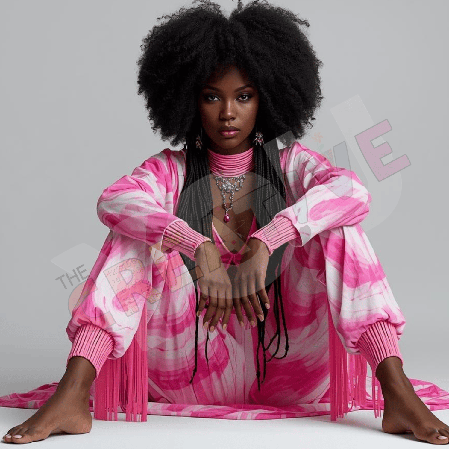 Black Gurl Pink Afro Series - Payhip