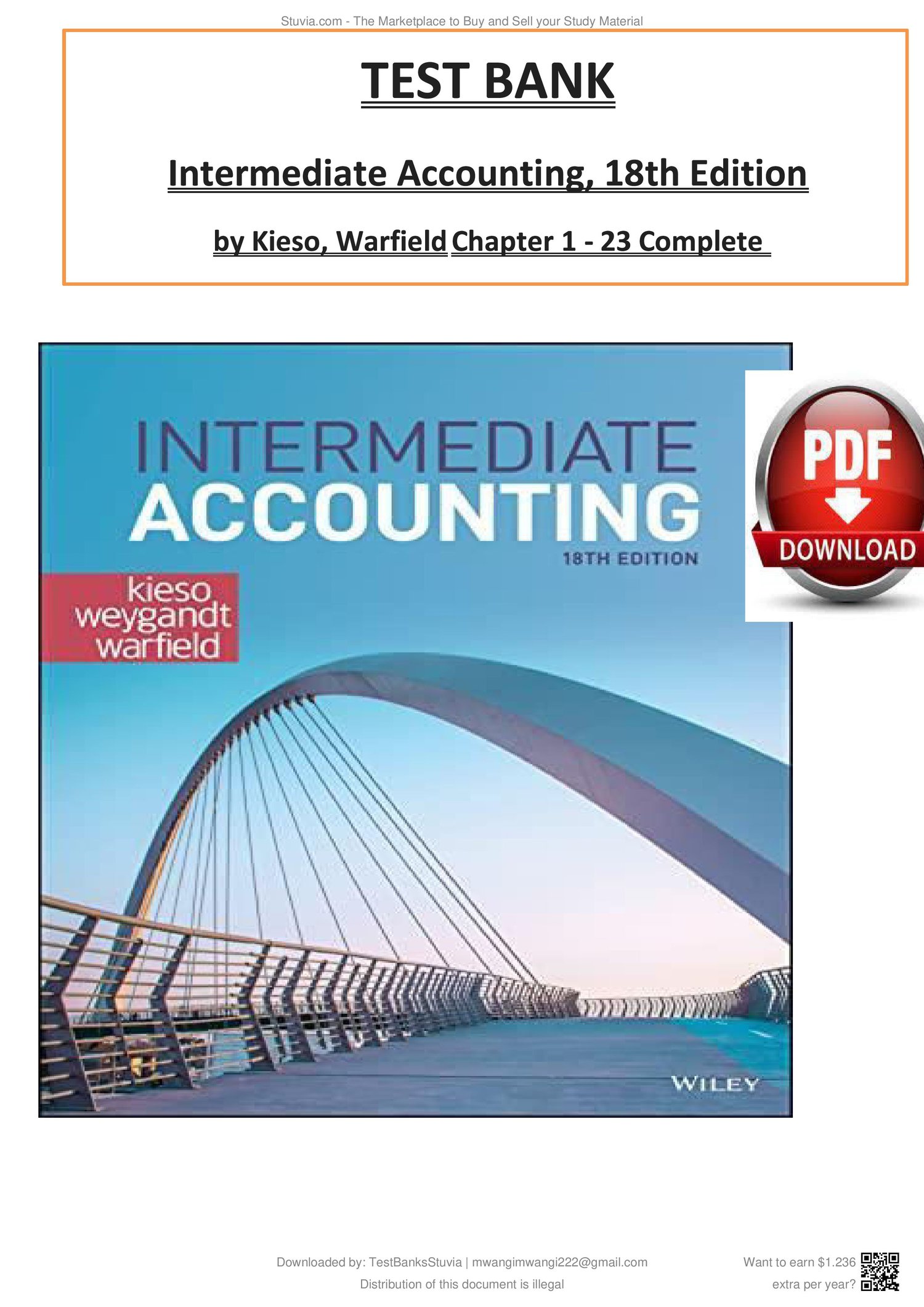 Intermediate Accounting 18th Edition
