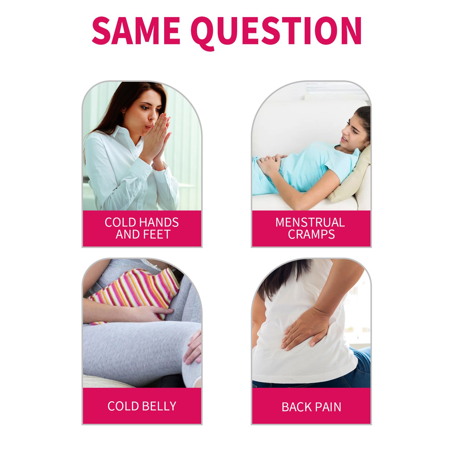 South Moon herbal warm patch for women, 8-piece pack designed for period comfort use.