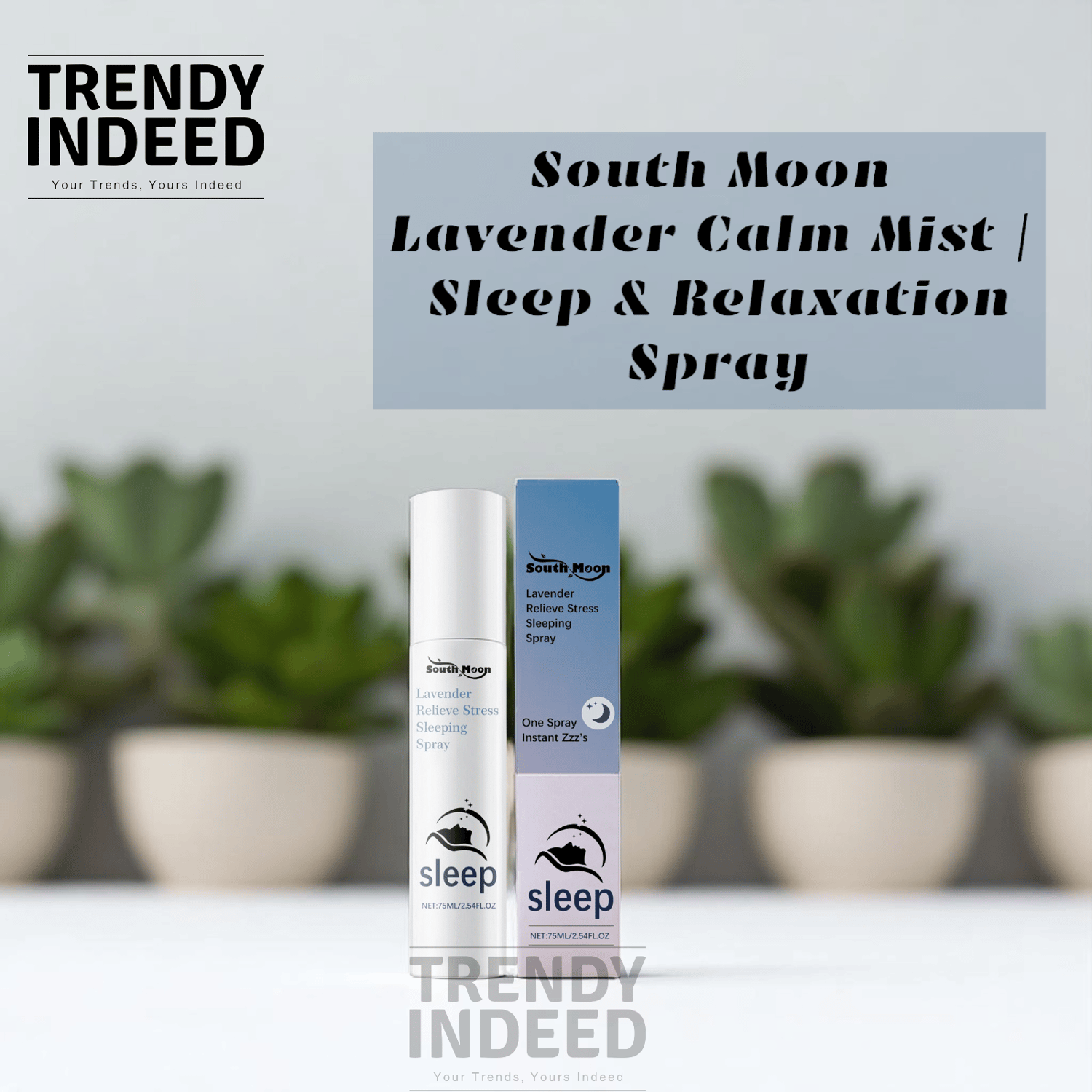 Lavender aromatic pillow mist from South Moon for room fragrance, 75ml.