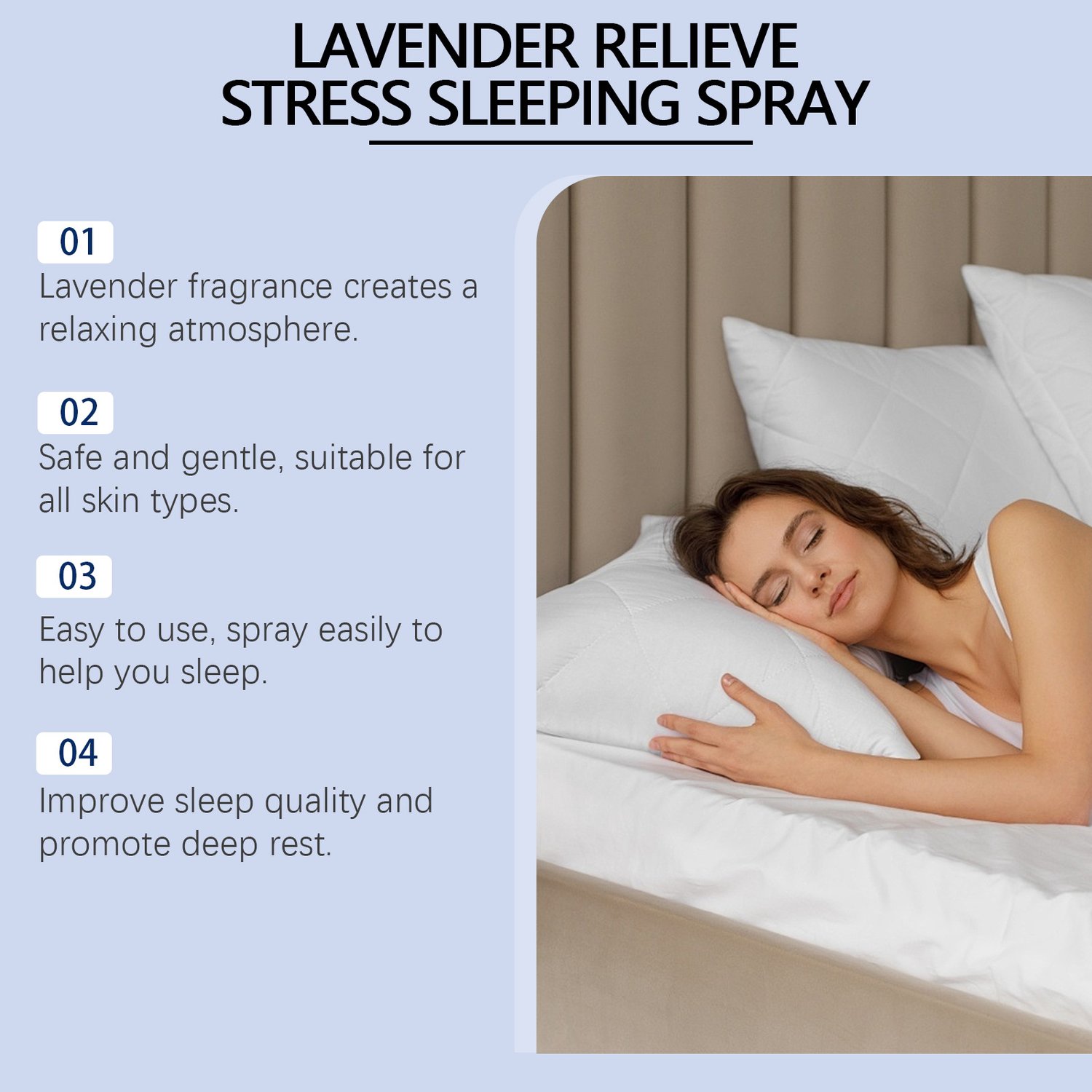 South Moon lavender fragrance mist spray suitable for bedroom and pillow use, 75ml.