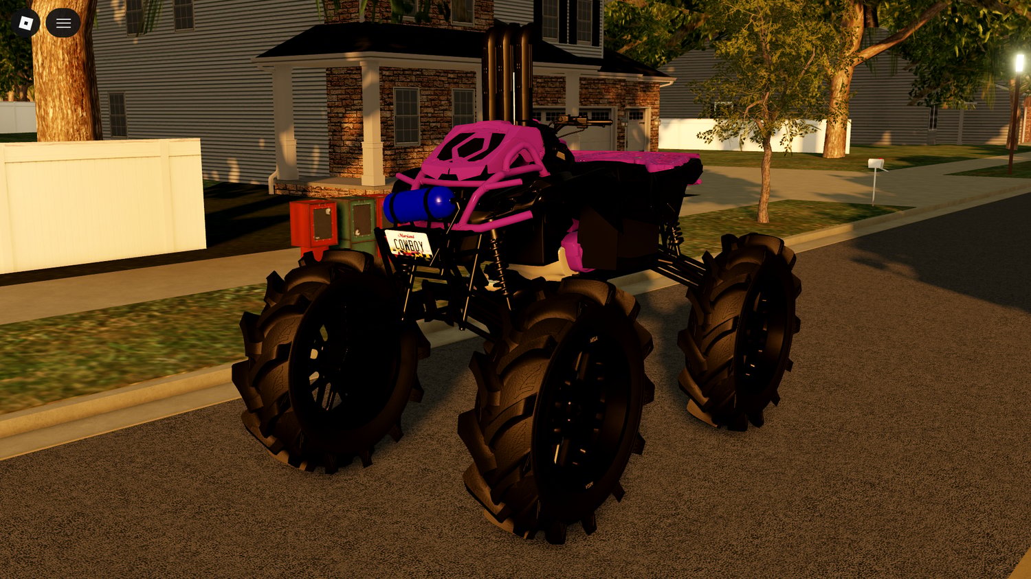 Western-themed driving vehicle Roblox