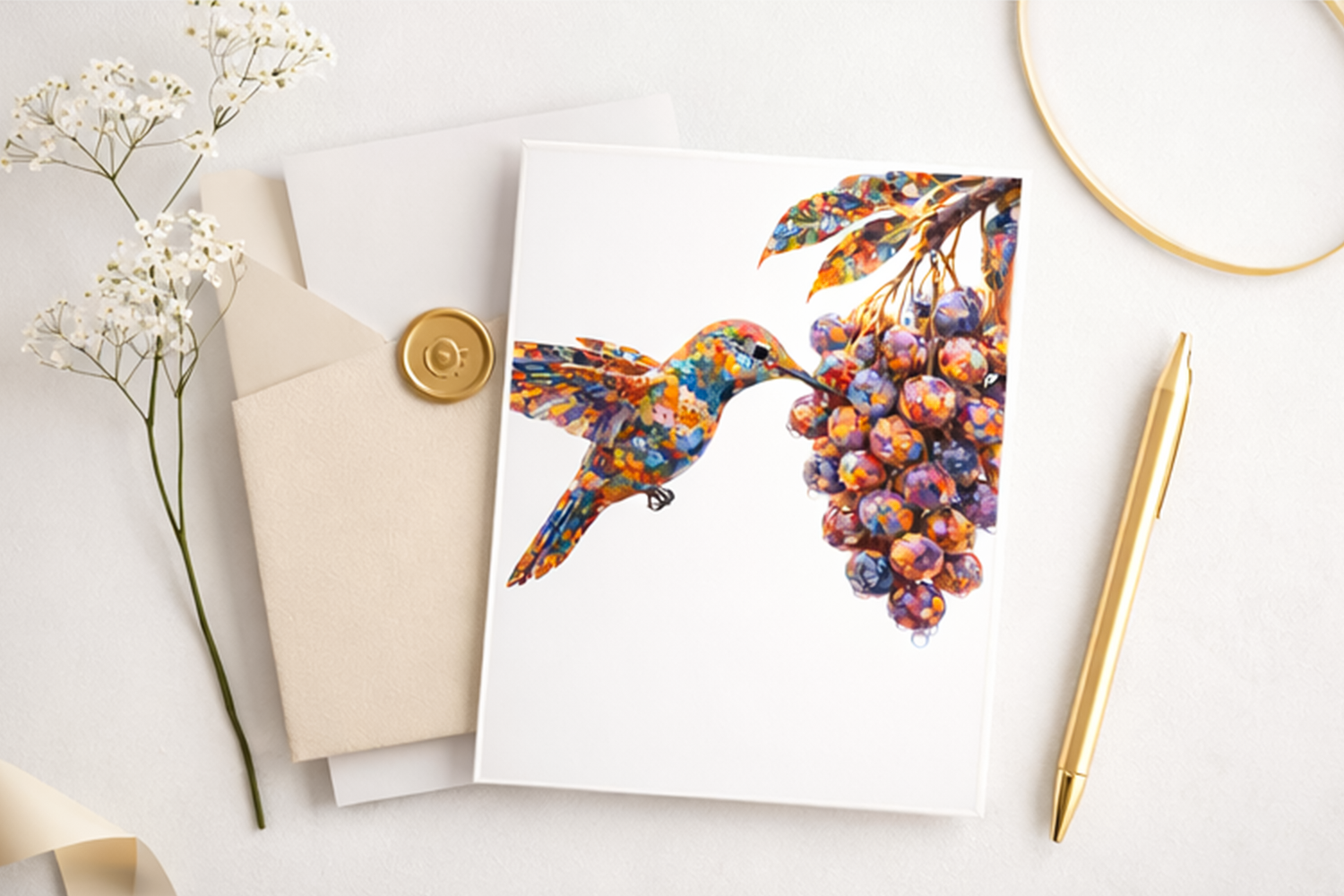 hummingbird art, abstract bird art, colorful bird illustration, modern botanical art, vibrant wall art, digital wall art, nature inspired art, luxury home decor art, abstract nature print, mosaic art style, contemporary illustration, bird lover art, print