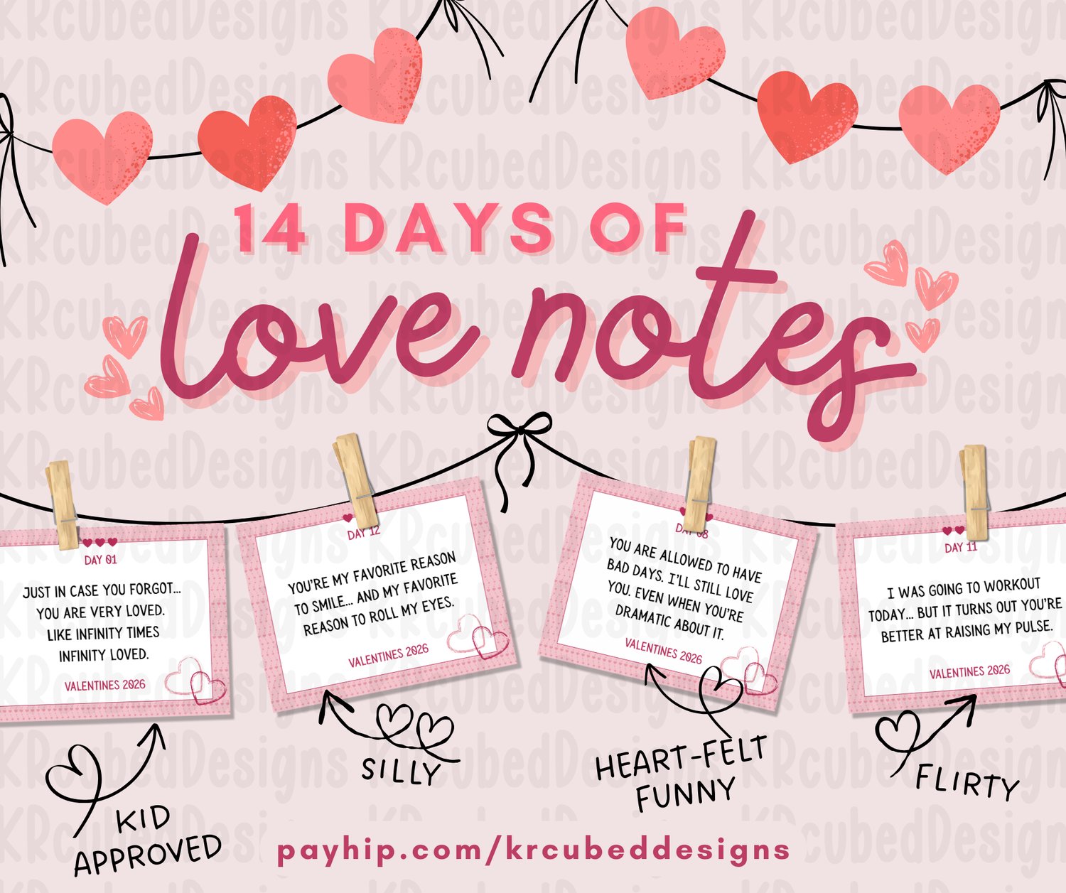 14 Days of Love Notes for Kids, Teens, & Adults - Payhip