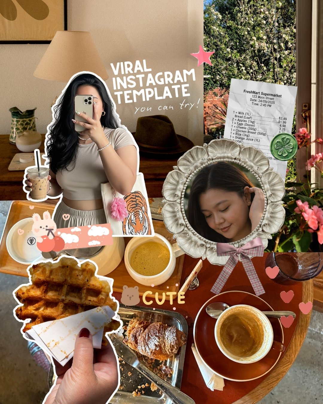 Scrapbook Instagram Post Canva Template