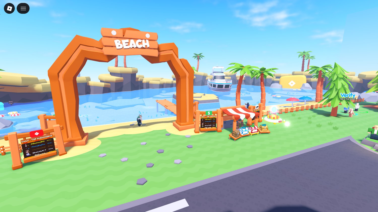 Minimalist low poly environment in Roblox