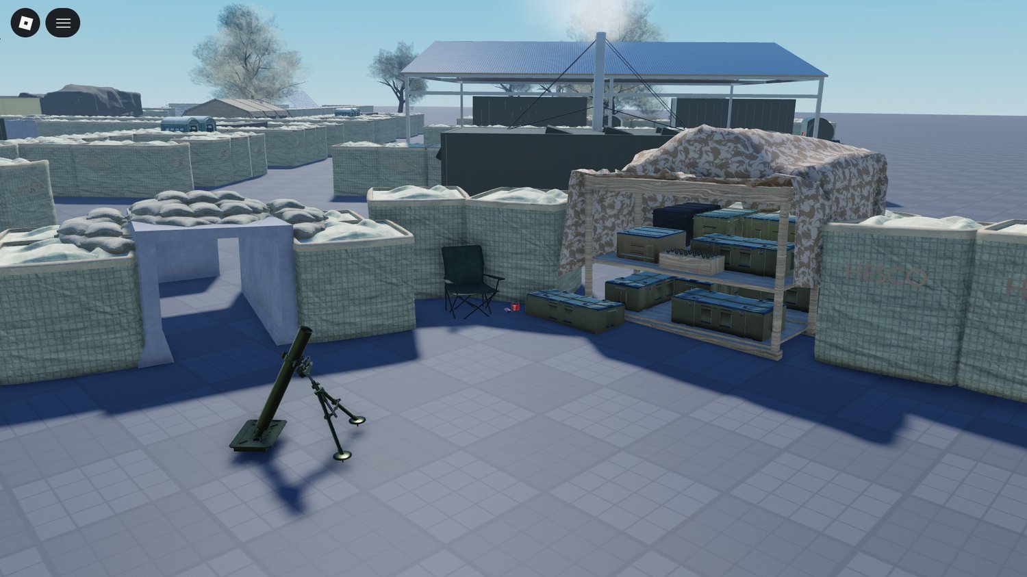 Urban and field military structures in Roblox