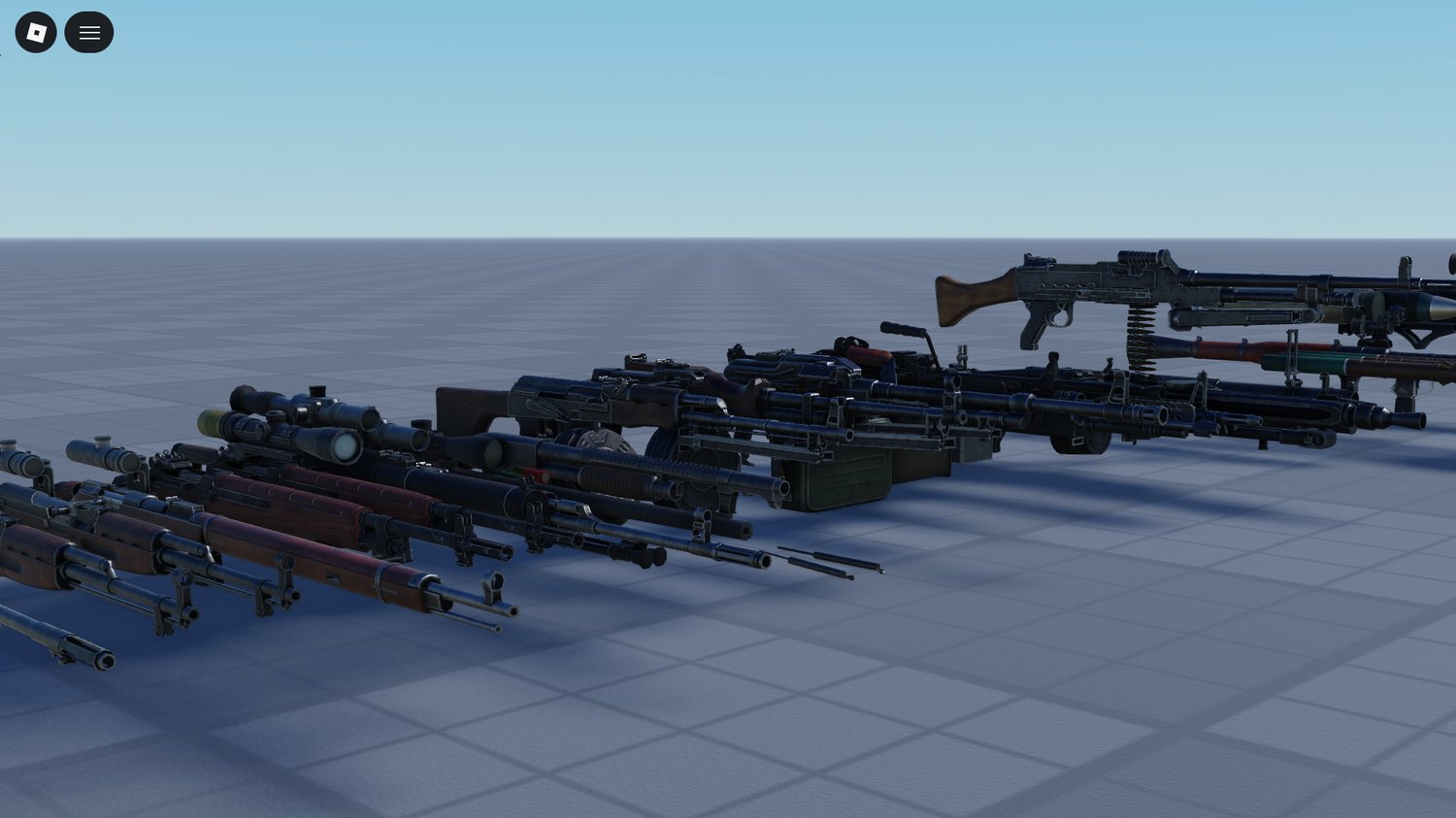Realistic military guns and equipment in Roblox