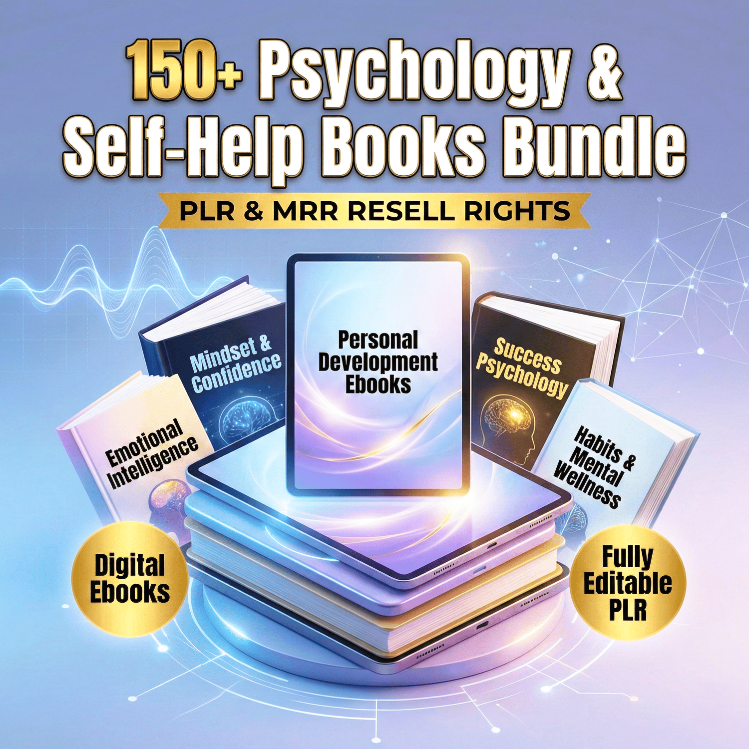 150+ Psychology & Self-Help PLR Bundle MRR Resell Rights Ebooks
