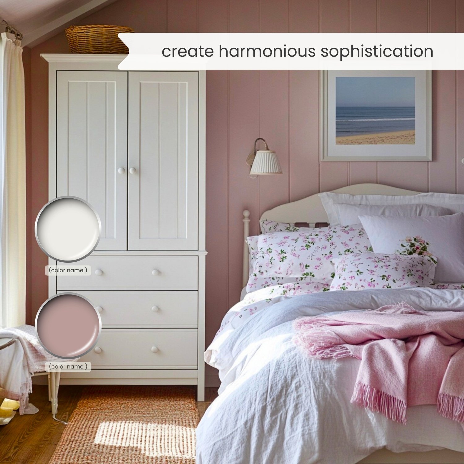 Moody English Cottage and Cottagecore interior design color scheme with Sherwin Williams paint colors. Color Palette created by Lavenia Shash