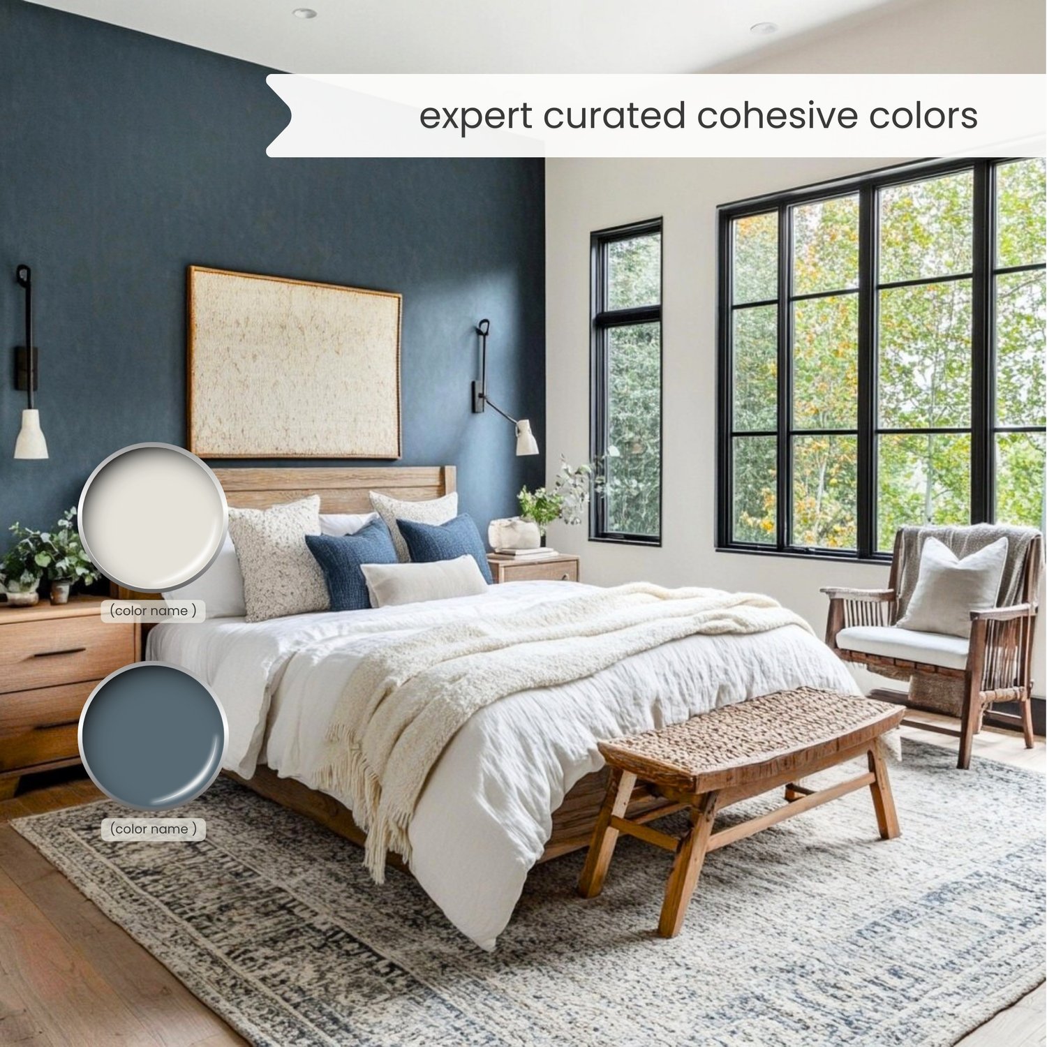 Scandinavian Cottage paint color palette. Nordic, Cottage, Country, and Farmhouse-inspired interiors. Curated by Lavenia Shash.
