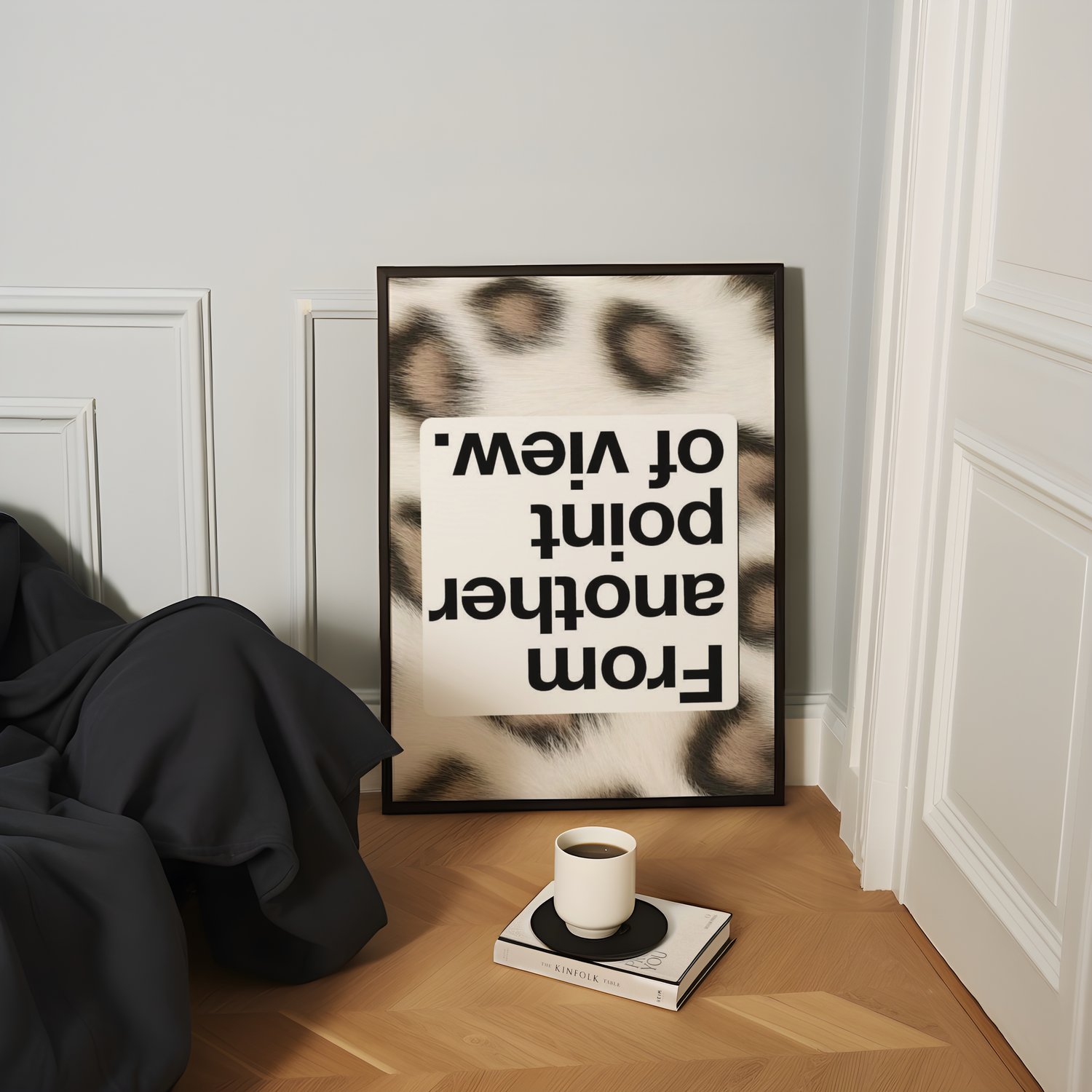 leopard print wall art, typography poster, statement wall art, modern printable art, animal print poster, gallery wall decor, bold wall art, digital download poster, 24x36 wall art, contemporary typography print