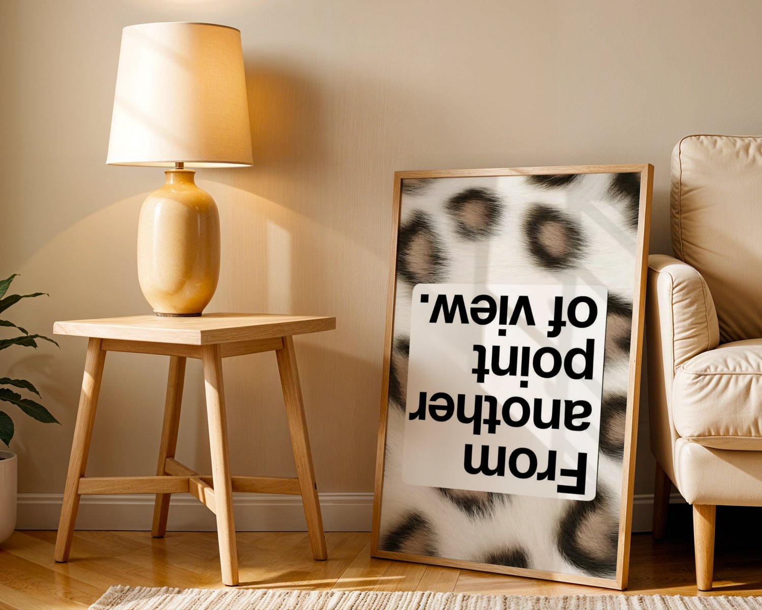 leopard print wall art, typography poster, statement wall art, modern printable art, animal print poster, gallery wall decor, bold wall art, digital download poster, 24x36 wall art, contemporary typography print