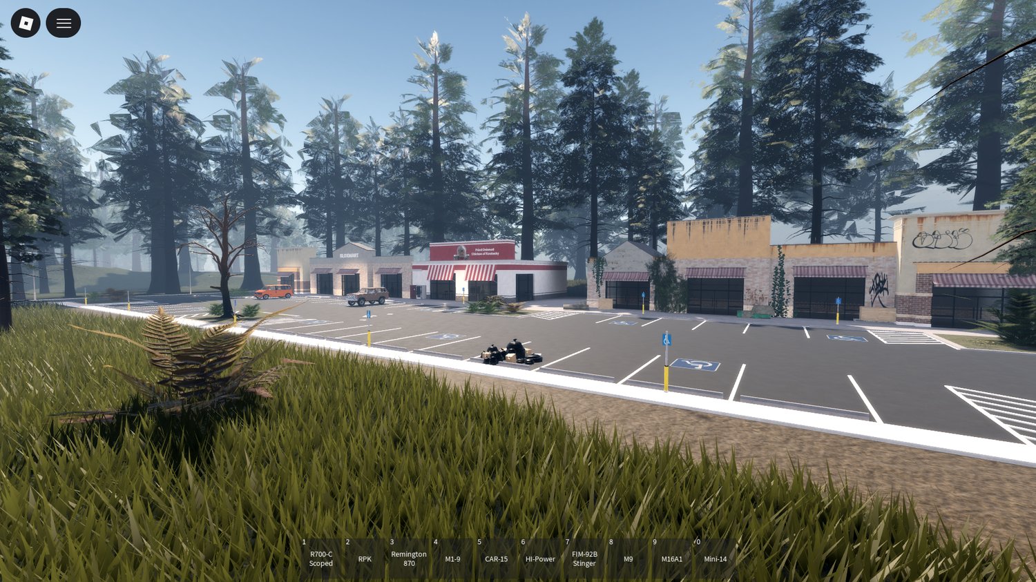 Urban ruins for post-apocalyptic roleplay in Roblox