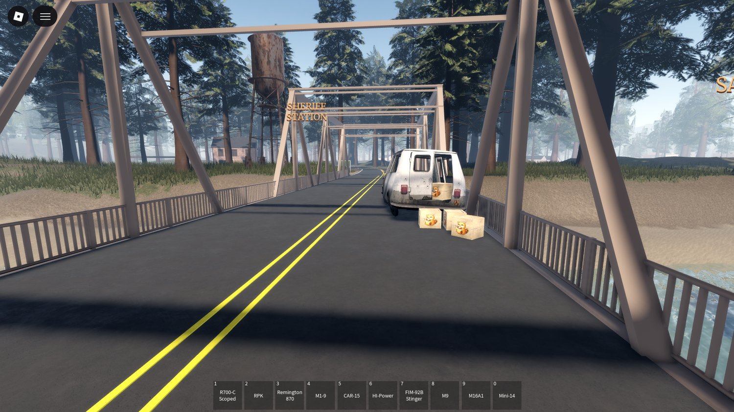 Exploration and combat areas in Roblox zombie city