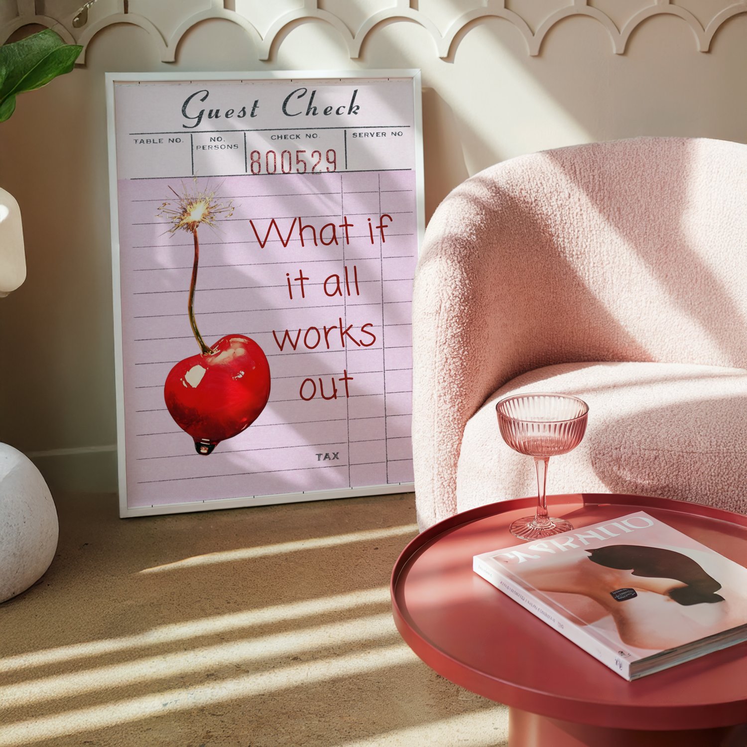 what if it all works out wall art, inspirational quote poster, motivational wall art, retro aesthetic print, cherry wall art, positive affirmation poster, printable wall art, digital download poster, 24x36 wall art, gallery wall decor, modern inspirationa